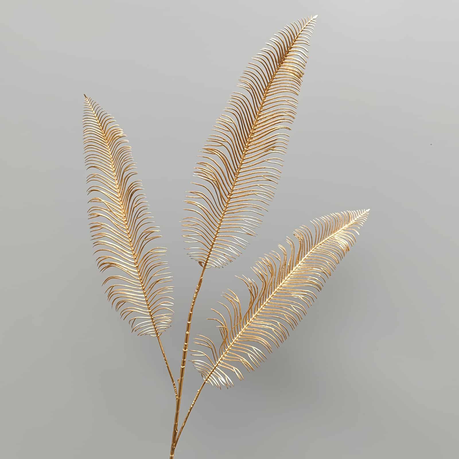 Gold artificial flower arrangement gold leaves gold color faux flower 