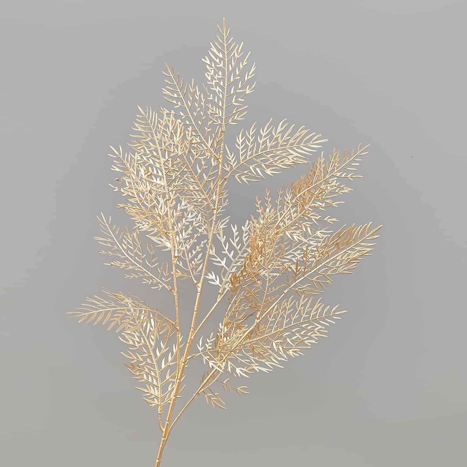 Gold artificial flower arrangement gold leaves gold color faux flower 