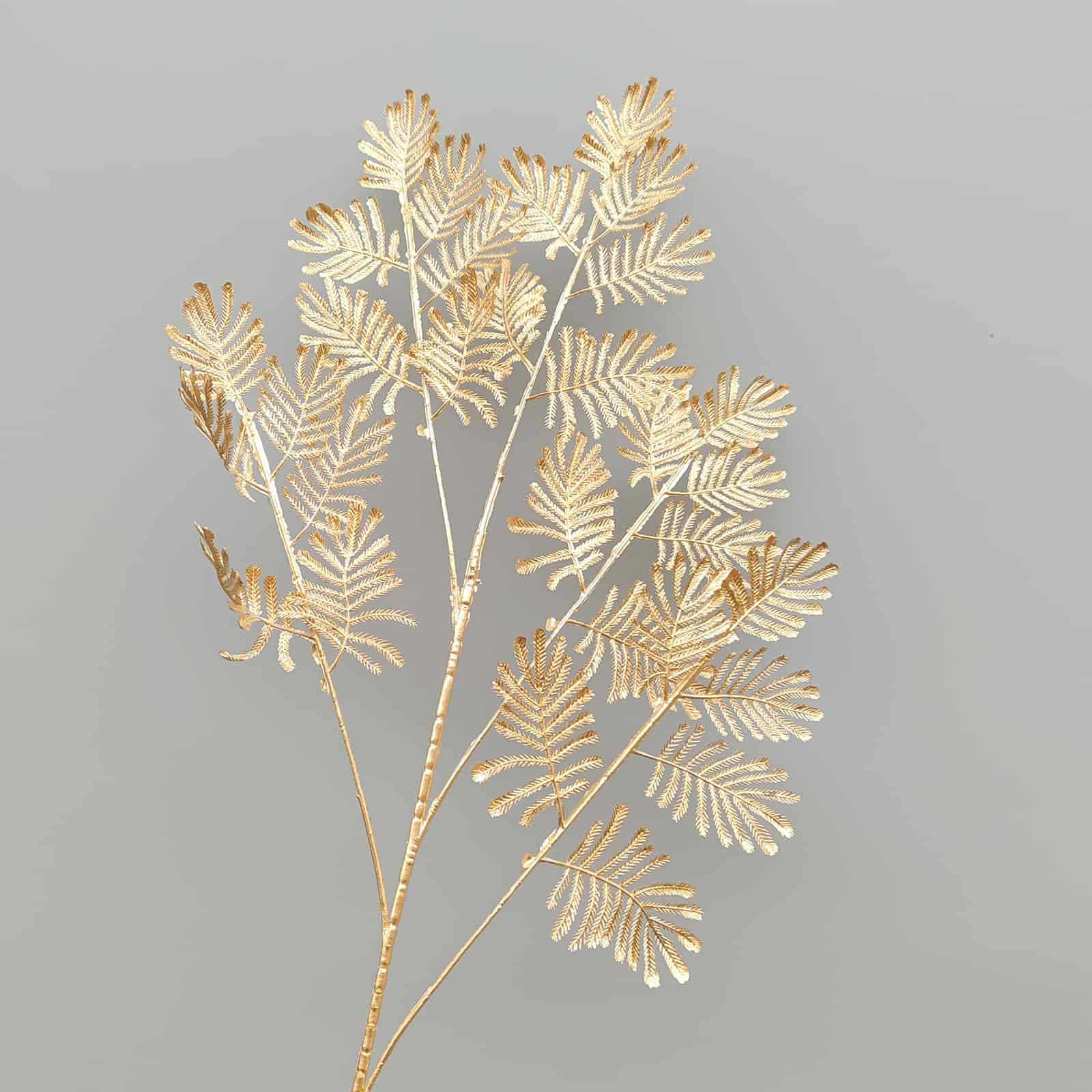 Gold artificial flower arrangement gold leaves gold color faux flower 