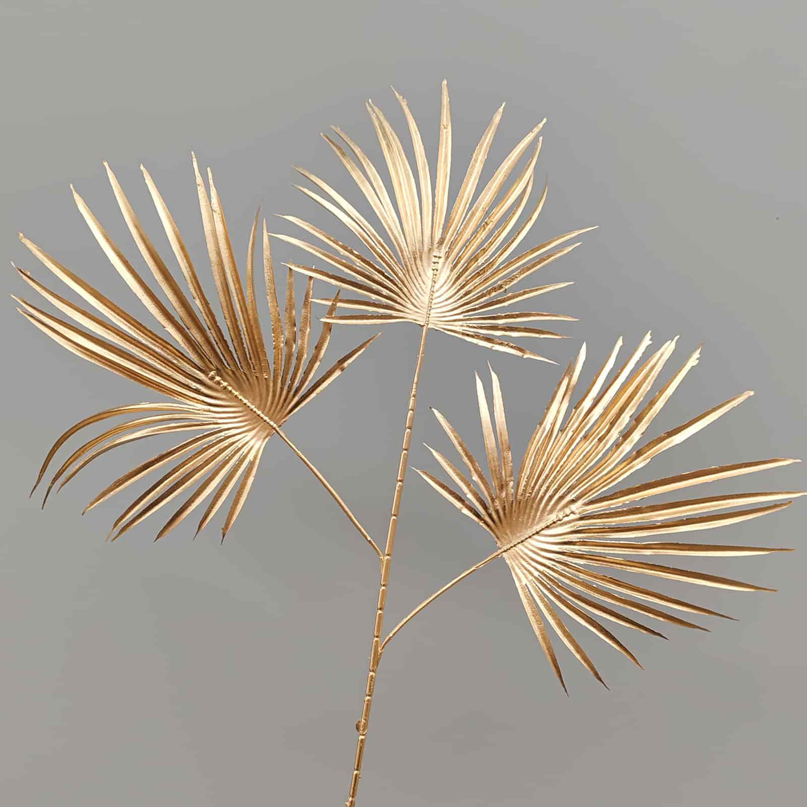Gold artificial flower arrangement gold leaves gold color faux flower 