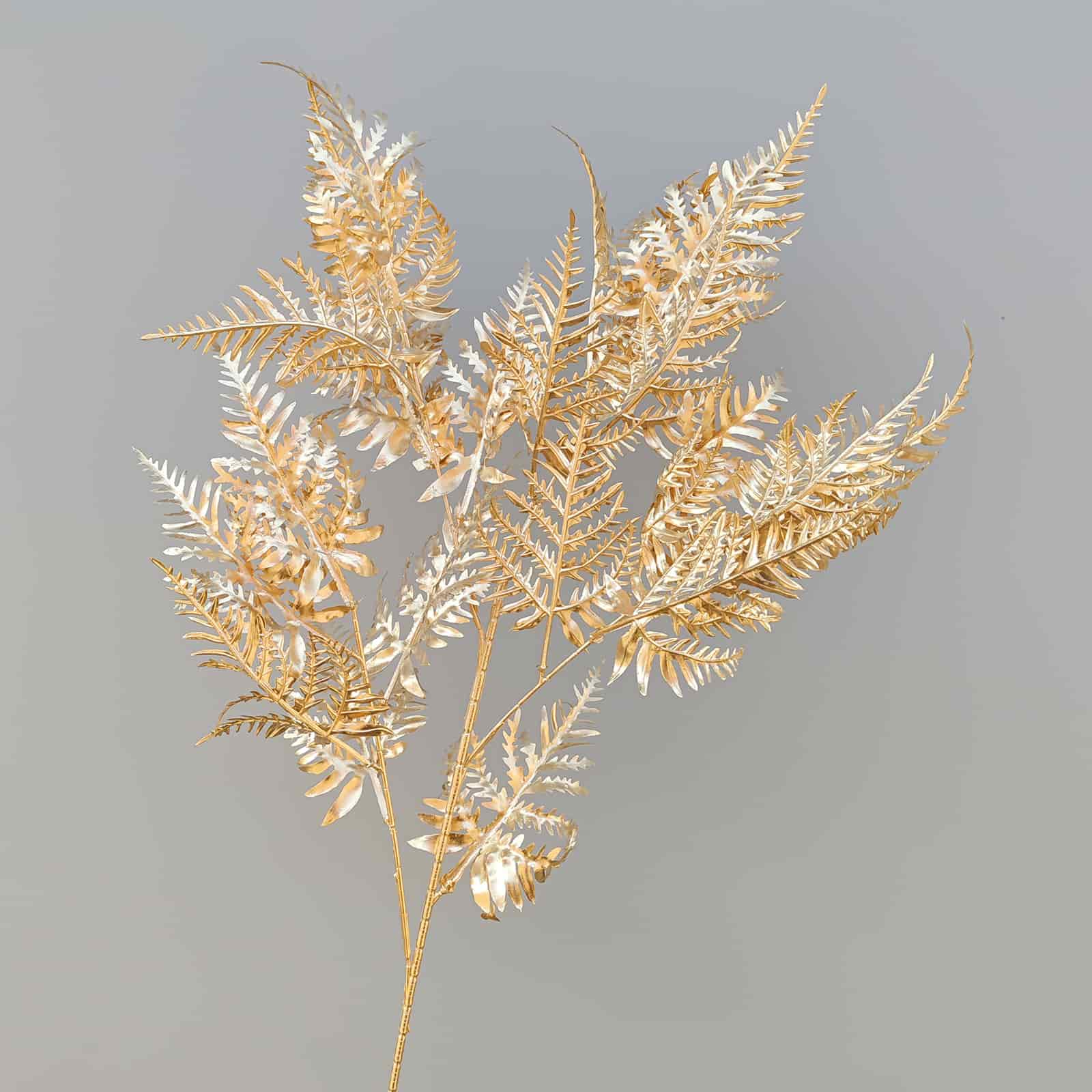Gold artificial flower arrangement gold leaves gold color faux flower 