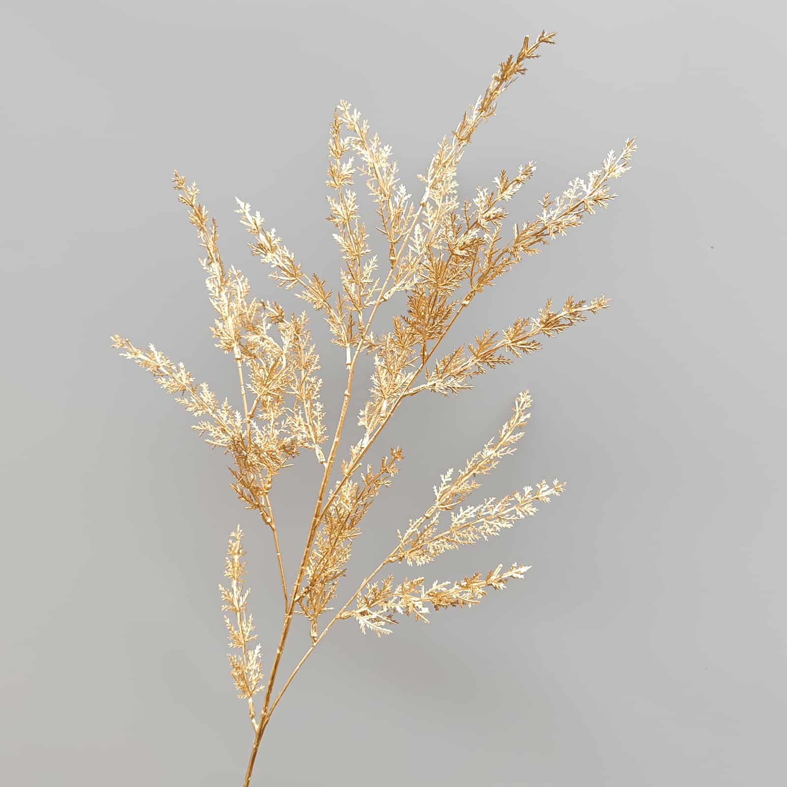 Gold artificial flower arrangement gold leaves gold color faux flower 