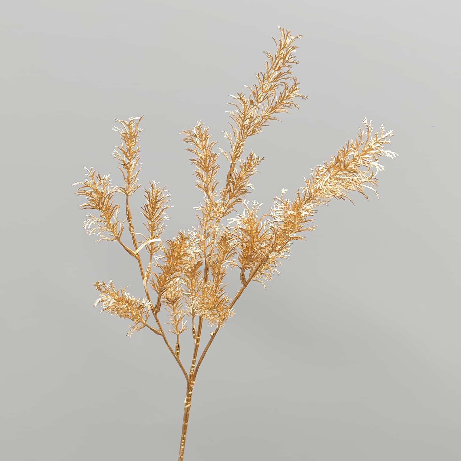 Gold artificial flower arrangement gold leaves gold color faux flower 
