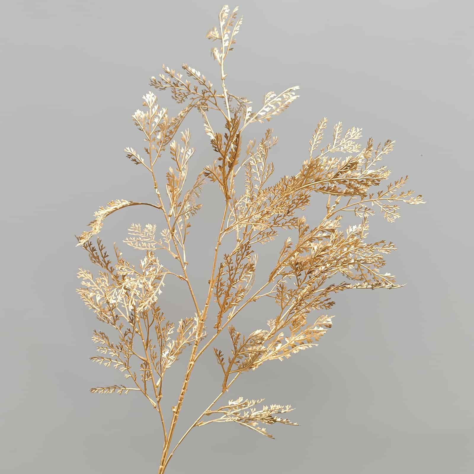 Gold artificial flower arrangement gold leaves gold color faux flower 