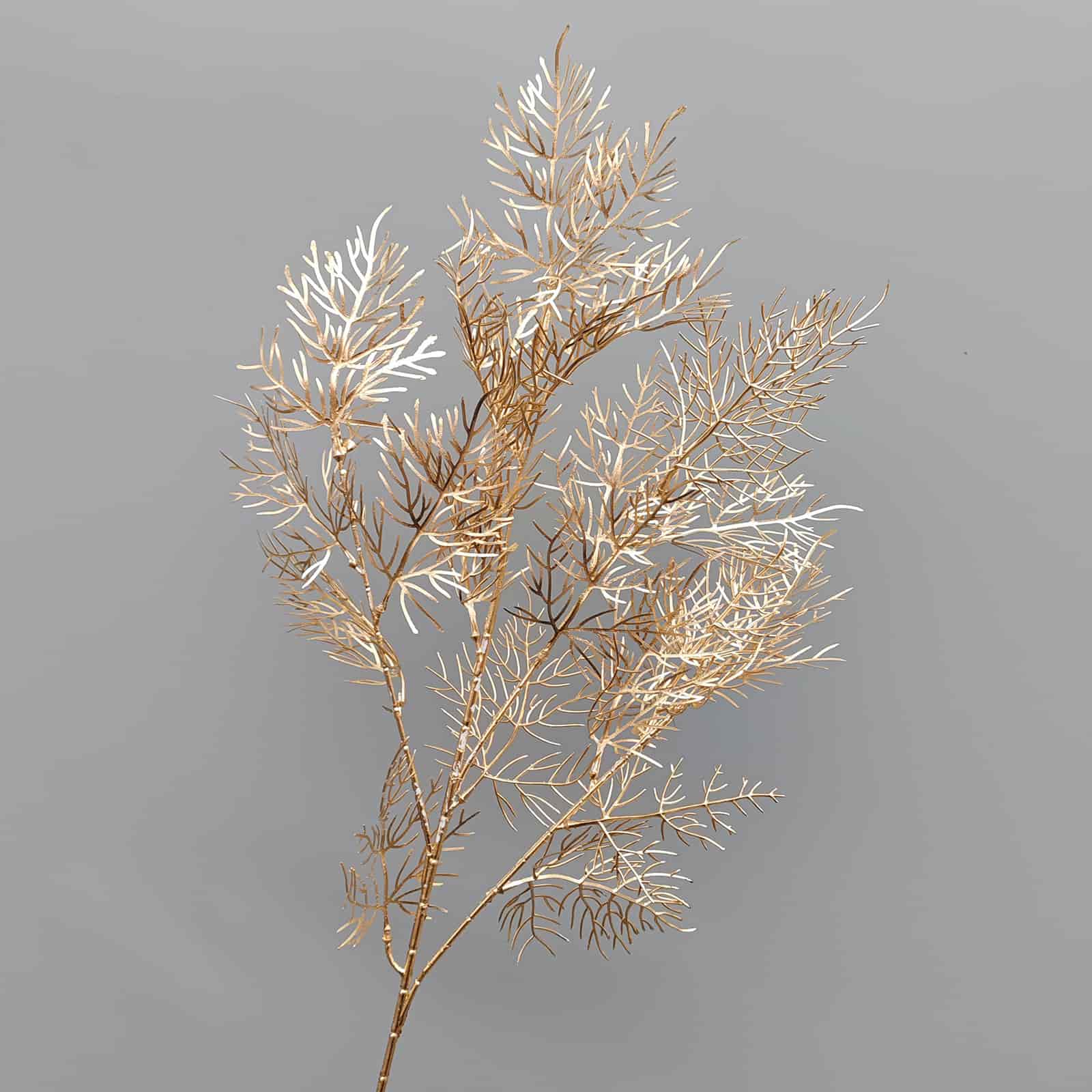 Gold artificial flower arrangement gold leaves gold color faux flower 