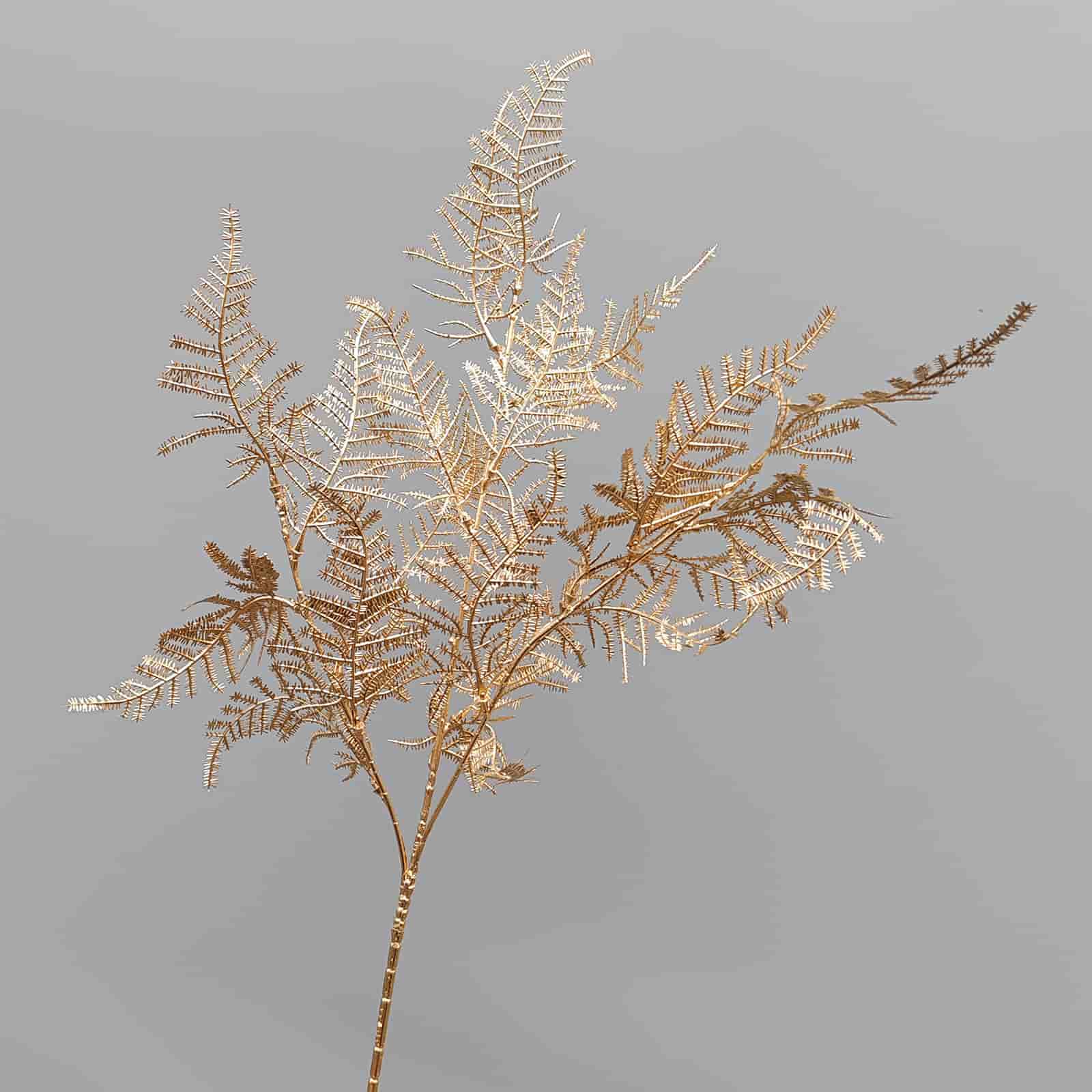 Gold artificial flower arrangement gold leaves gold color faux flower 