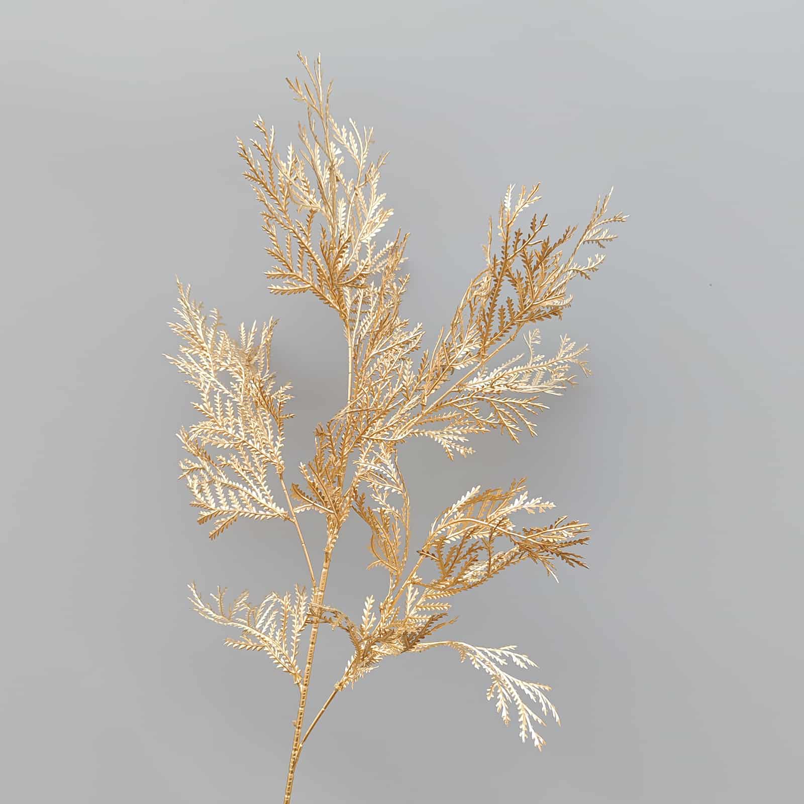 Gold artificial flower arrangement gold leaves gold color faux flower 