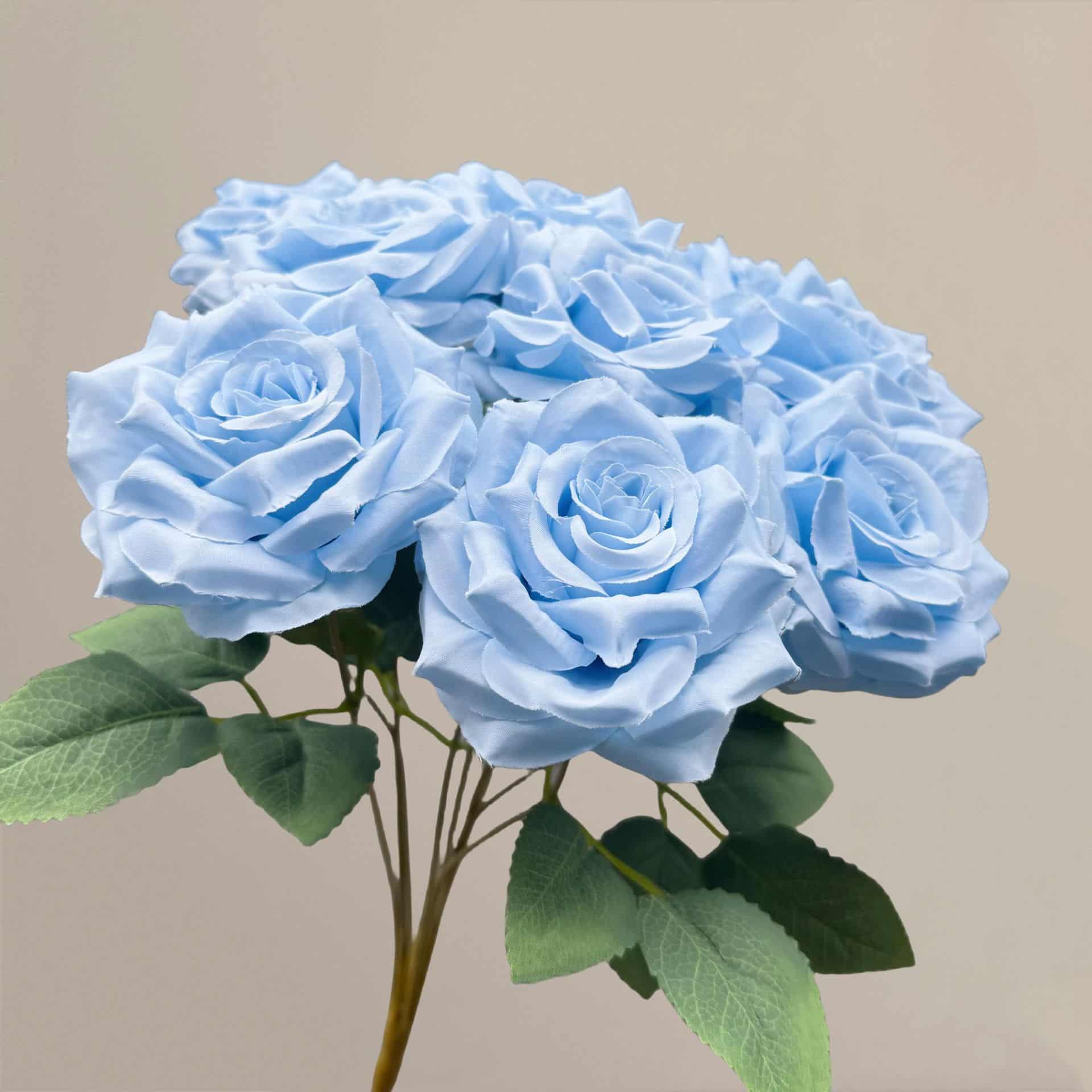 Blue artificial flowers wedding flowers arrangement