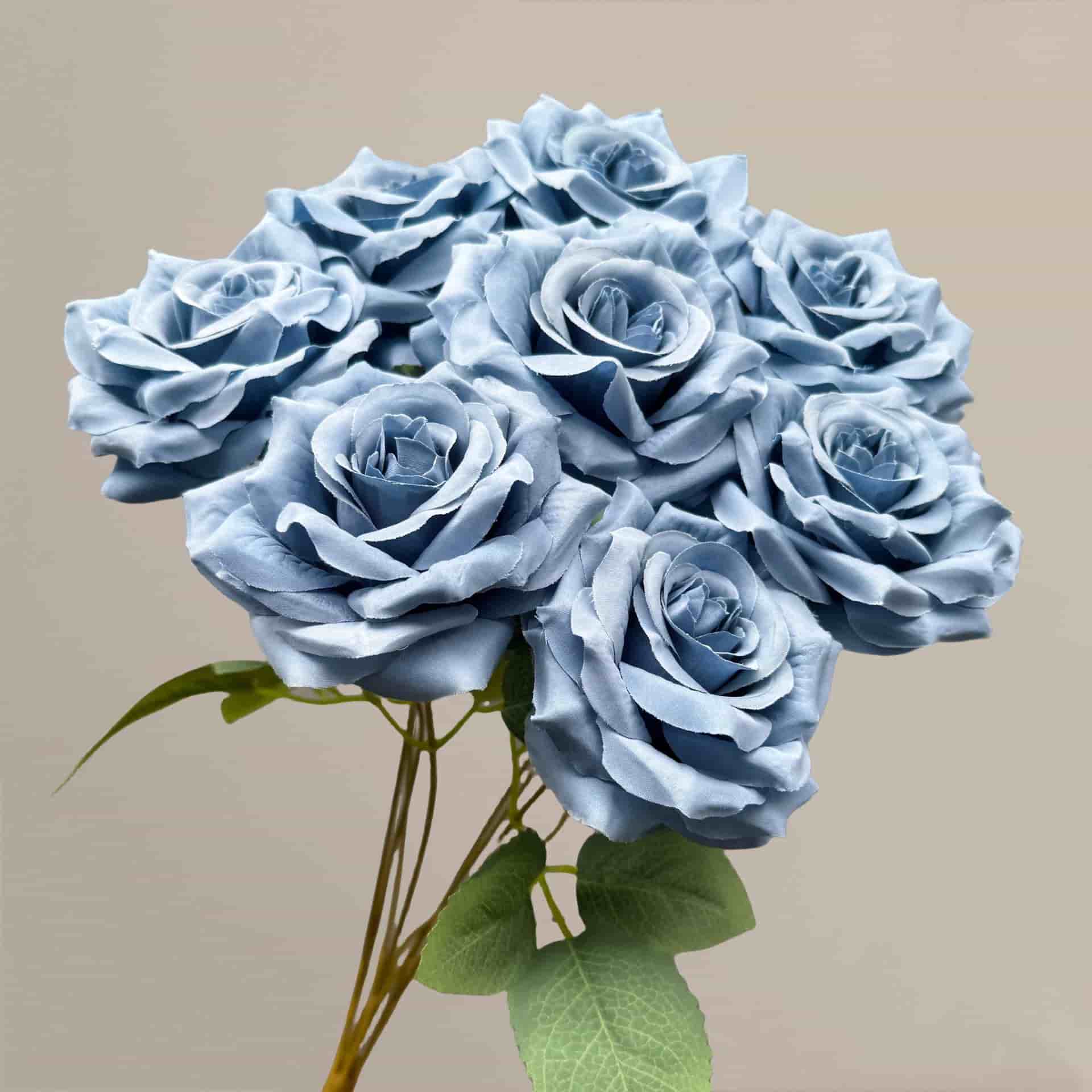 Blue artificial flowers wedding flowers arrangement