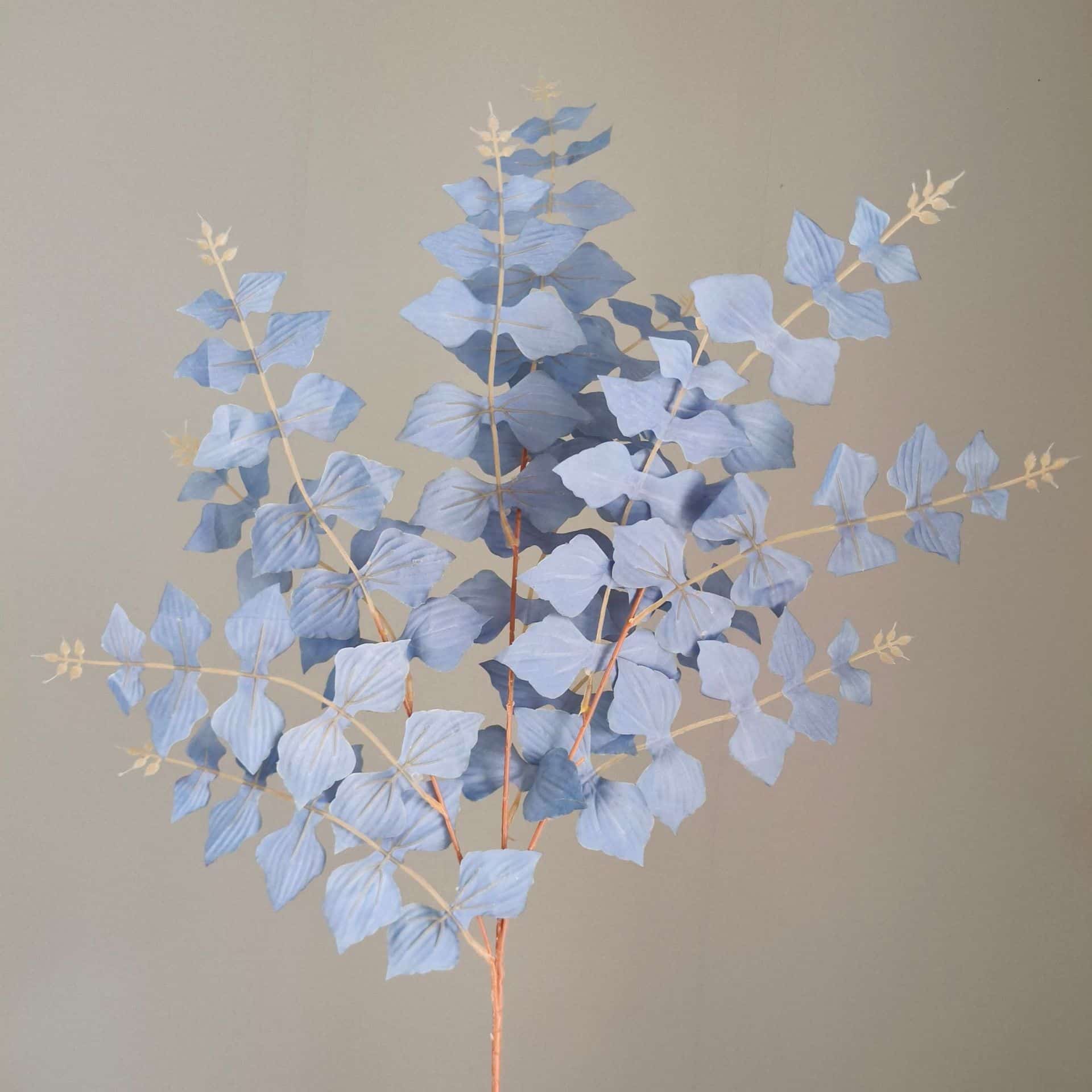 Blue artificial flowers wedding flowers arrangement