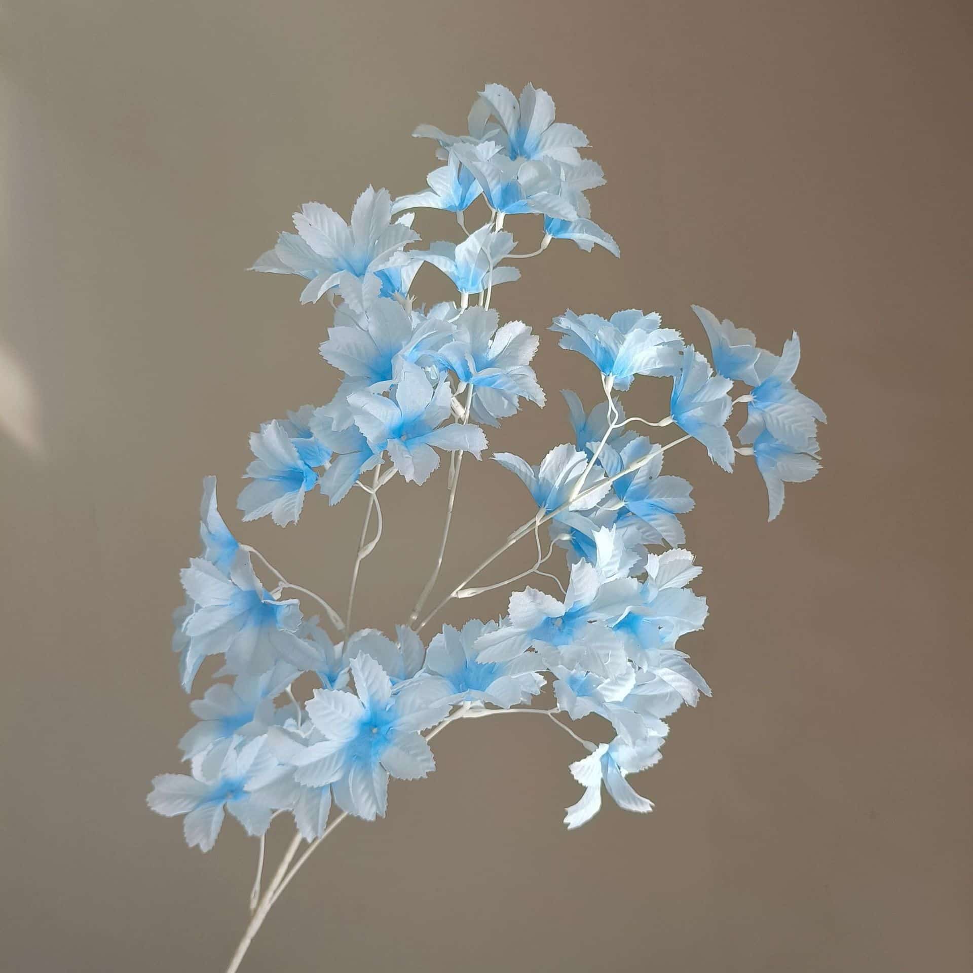 Blue artificial flowers wedding flowers arrangement