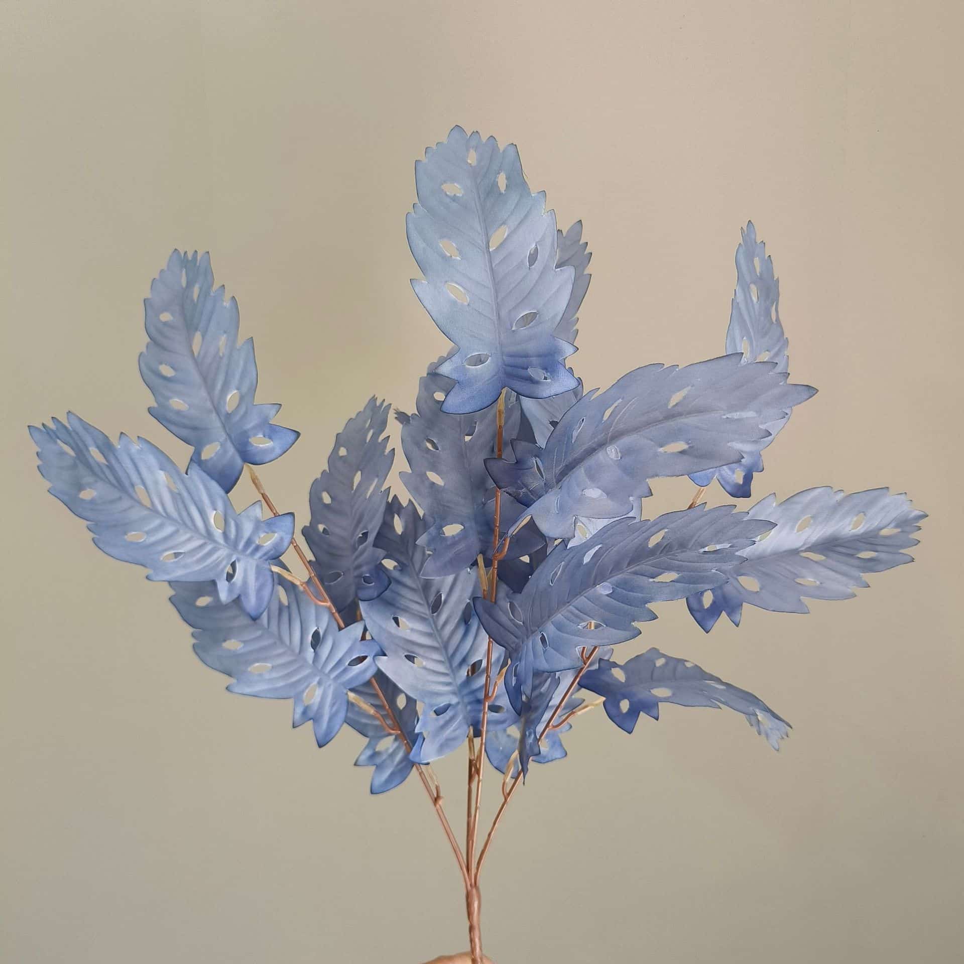 Blue artificial flowers wedding flowers arrangement