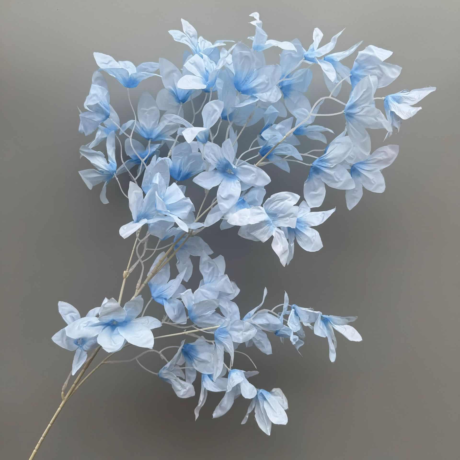 Blue artificial flowers wedding flowers arrangement