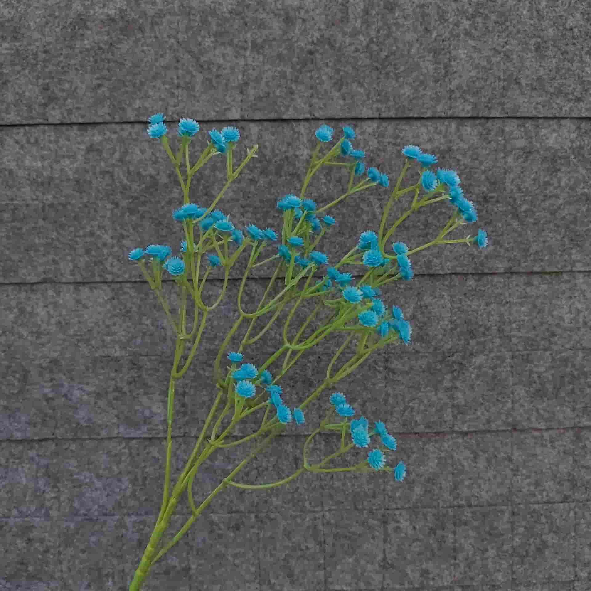 Blue artificial flowers wedding flowers arrangement