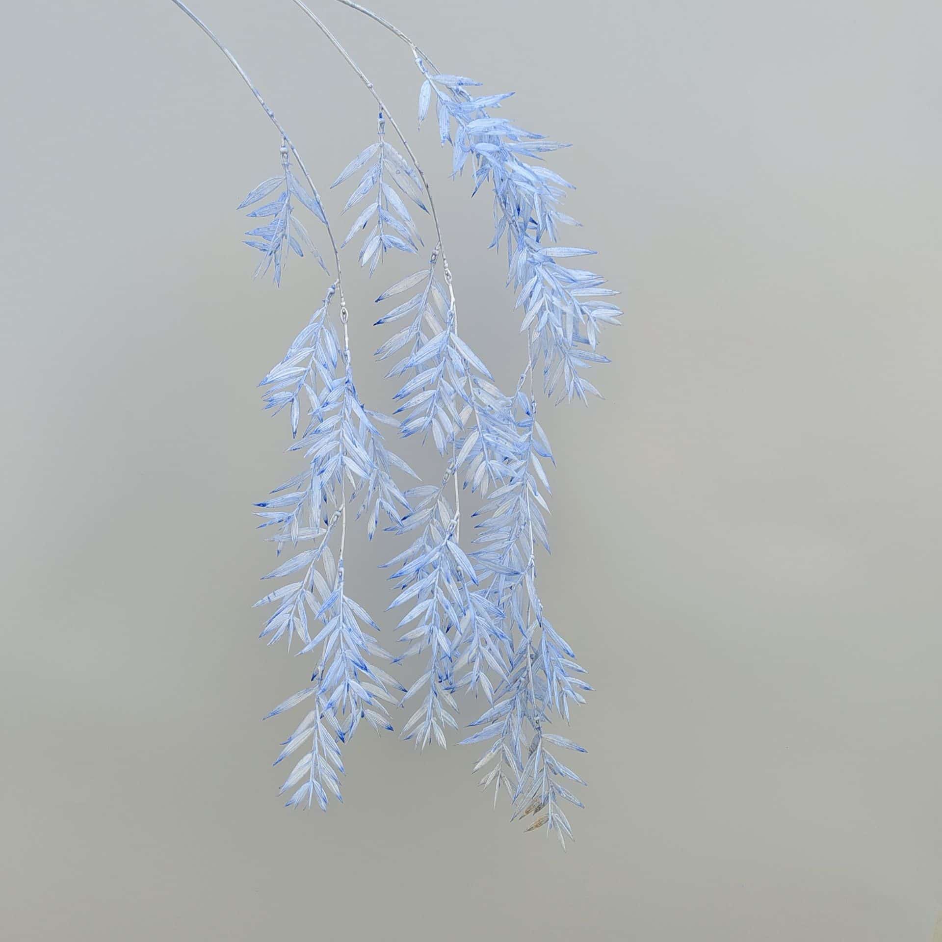 Blue artificial flowers wedding flowers arrangement