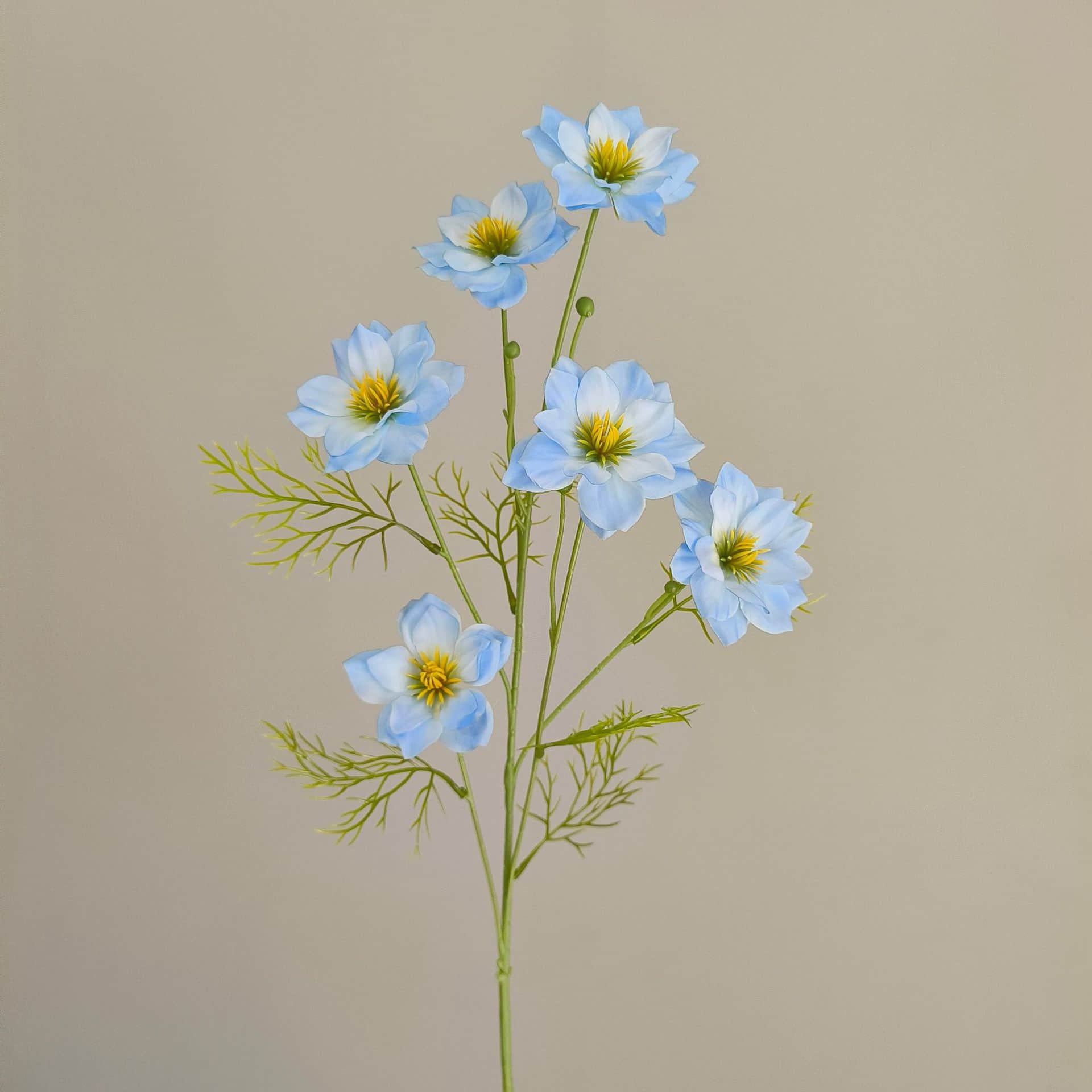 Blue artificial flowers wedding flowers arrangement