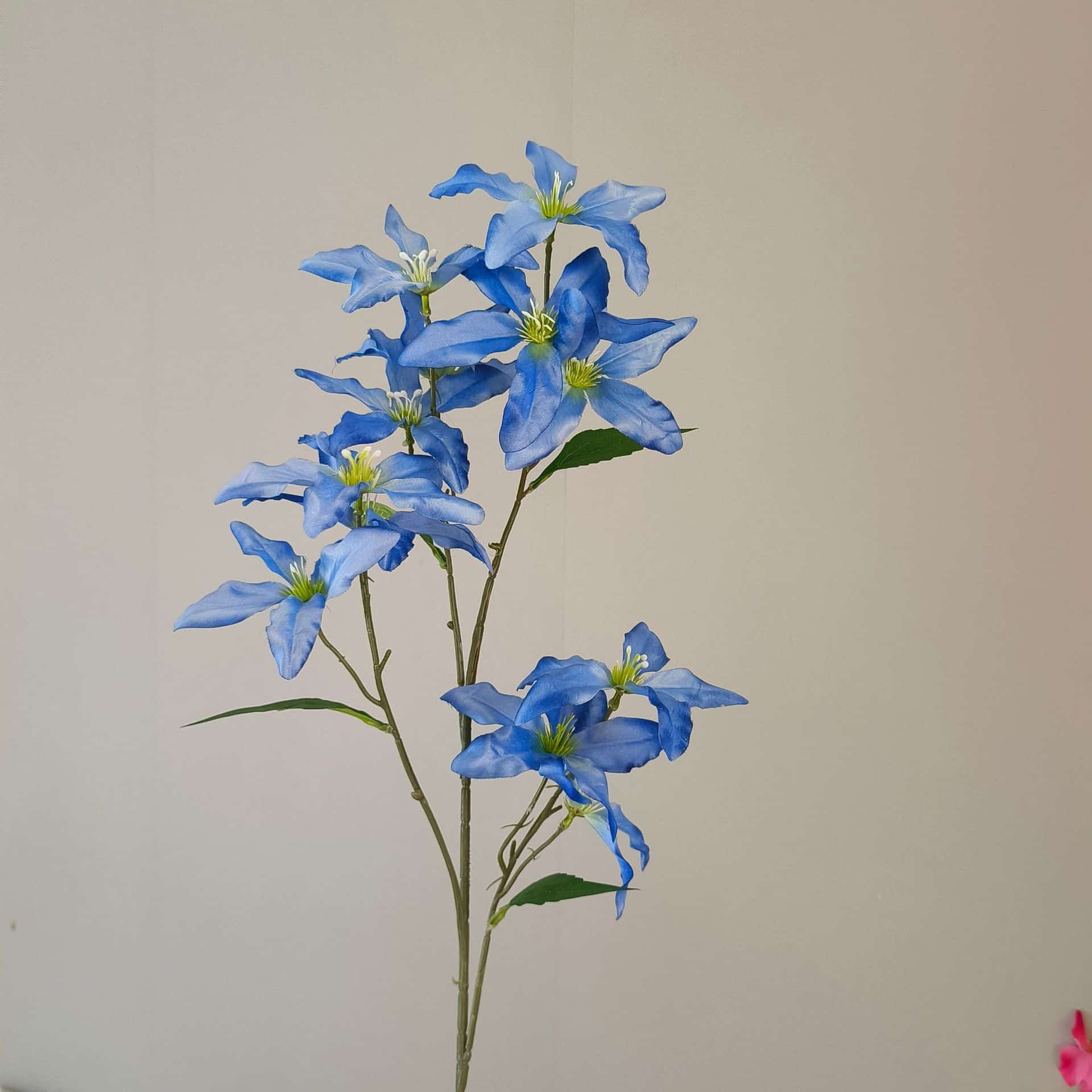 Blue artificial flowers wedding flowers arrangement