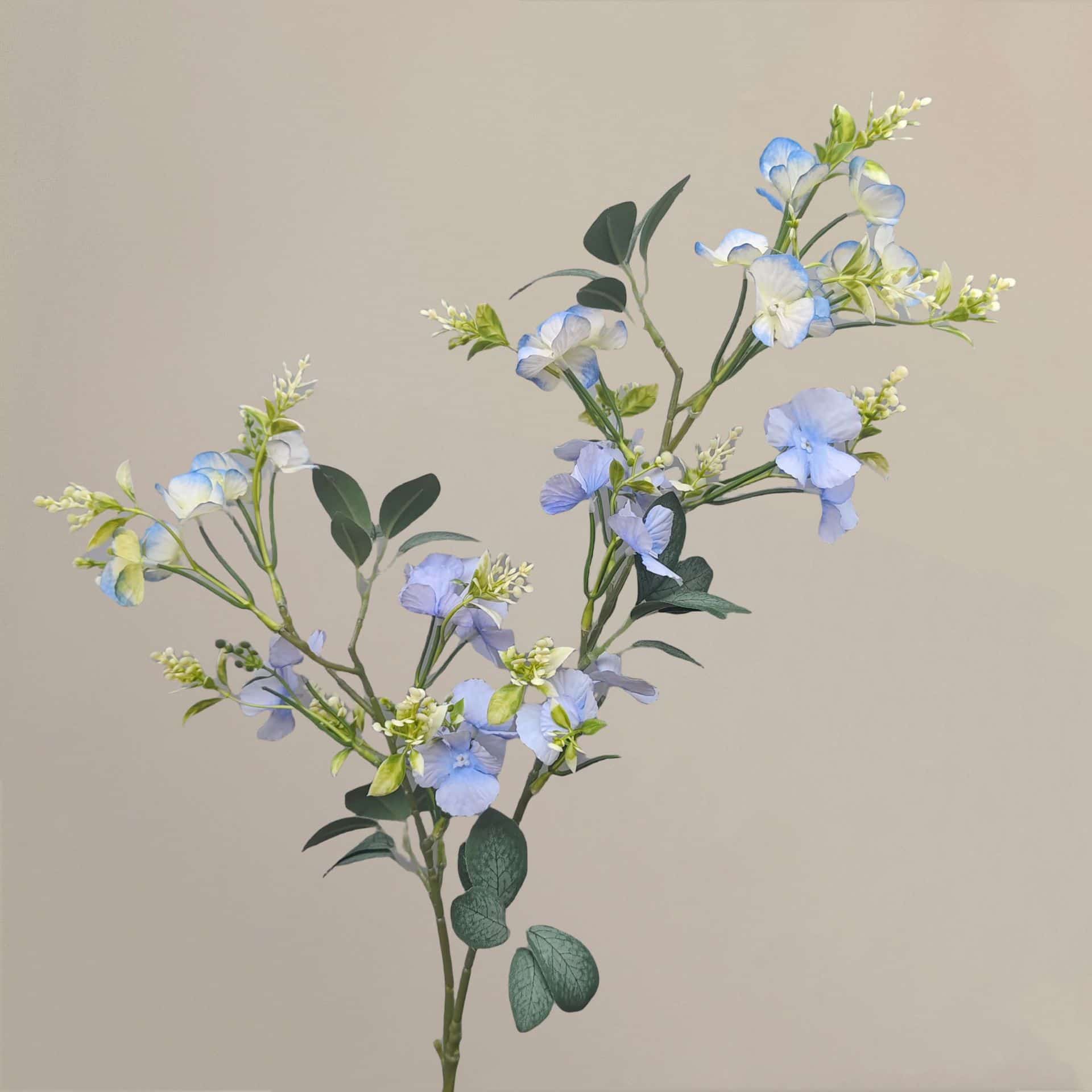 Blue artificial flowers wedding flowers arrangement