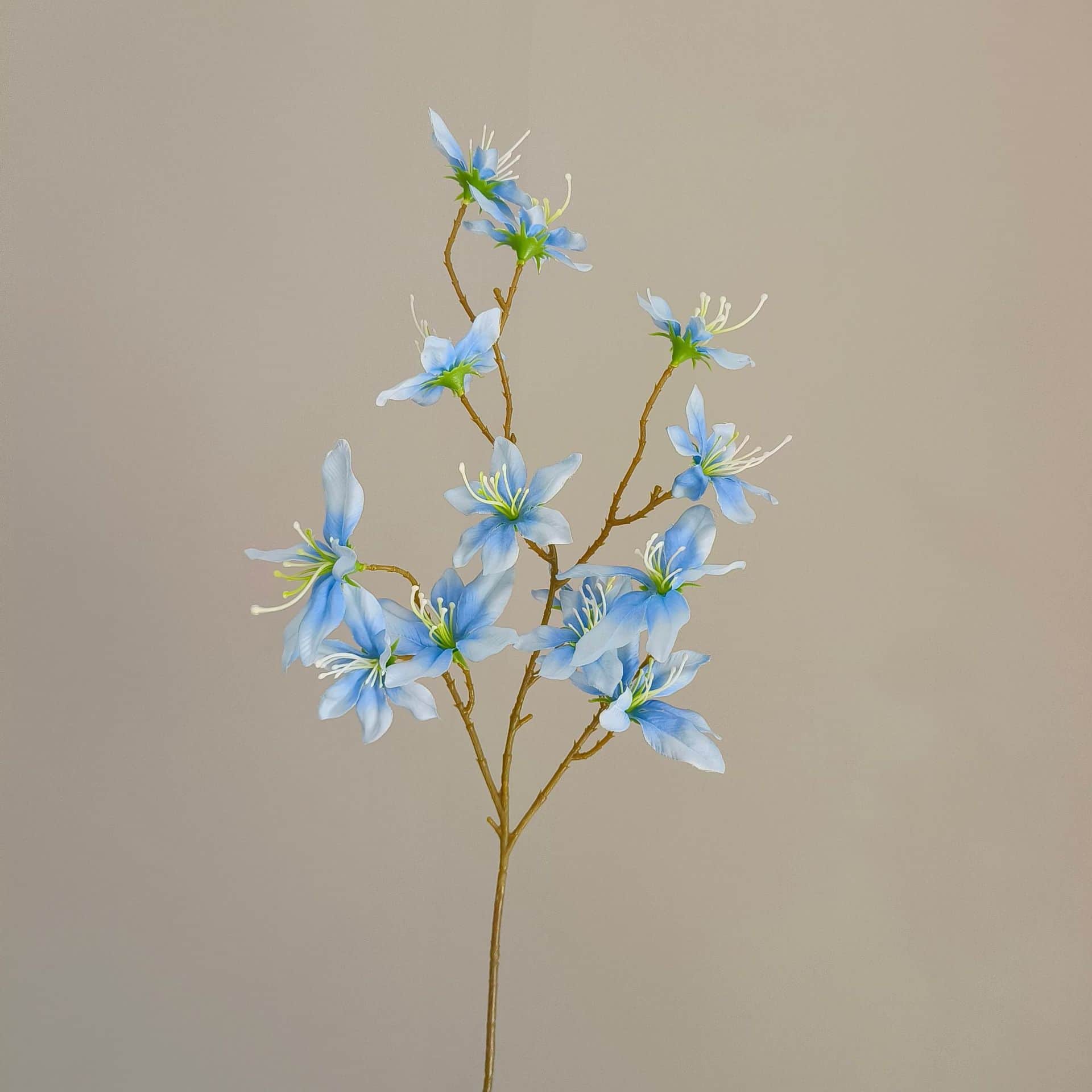 Blue artificial flowers wedding flowers arrangement