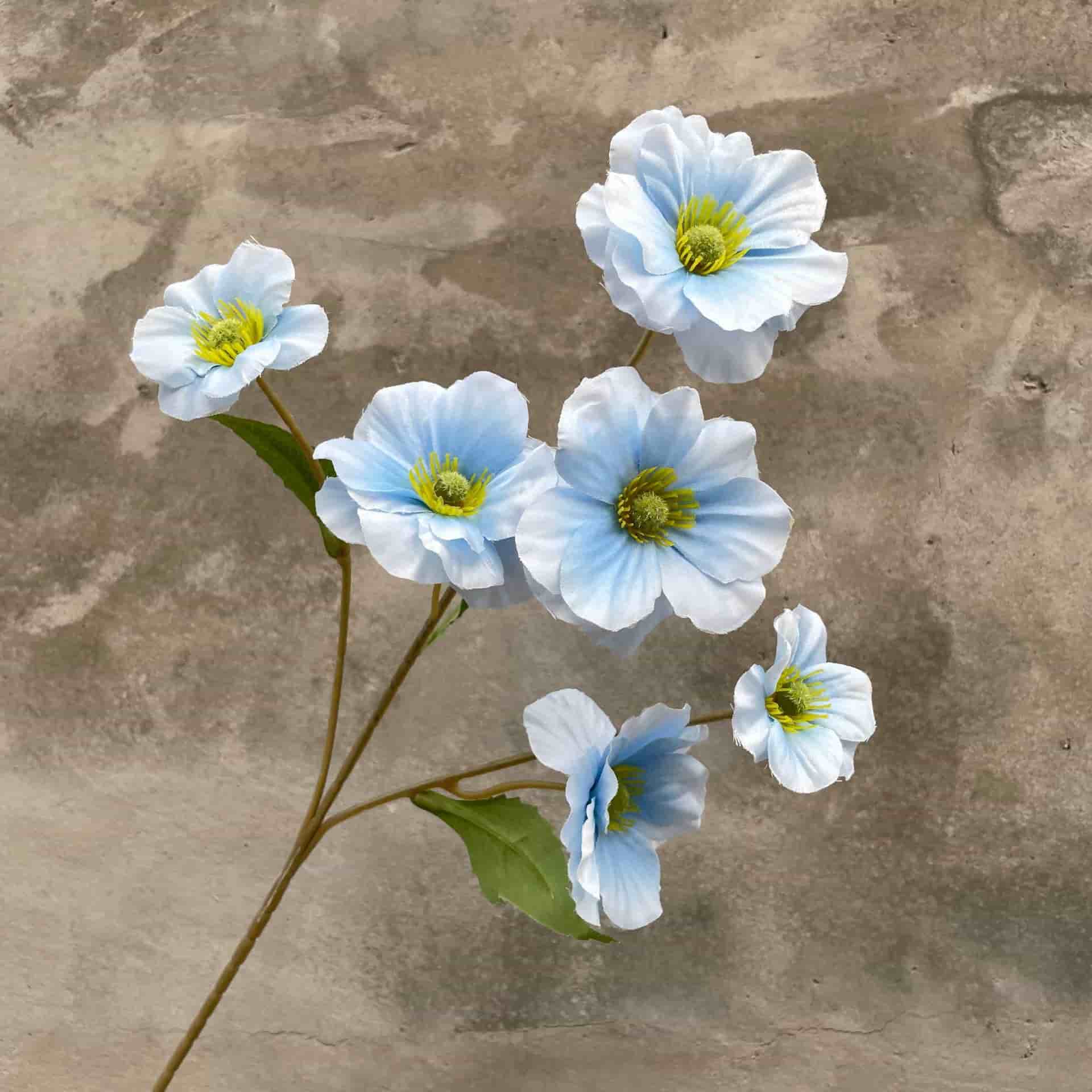 Blue artificial flowers wedding flowers arrangement