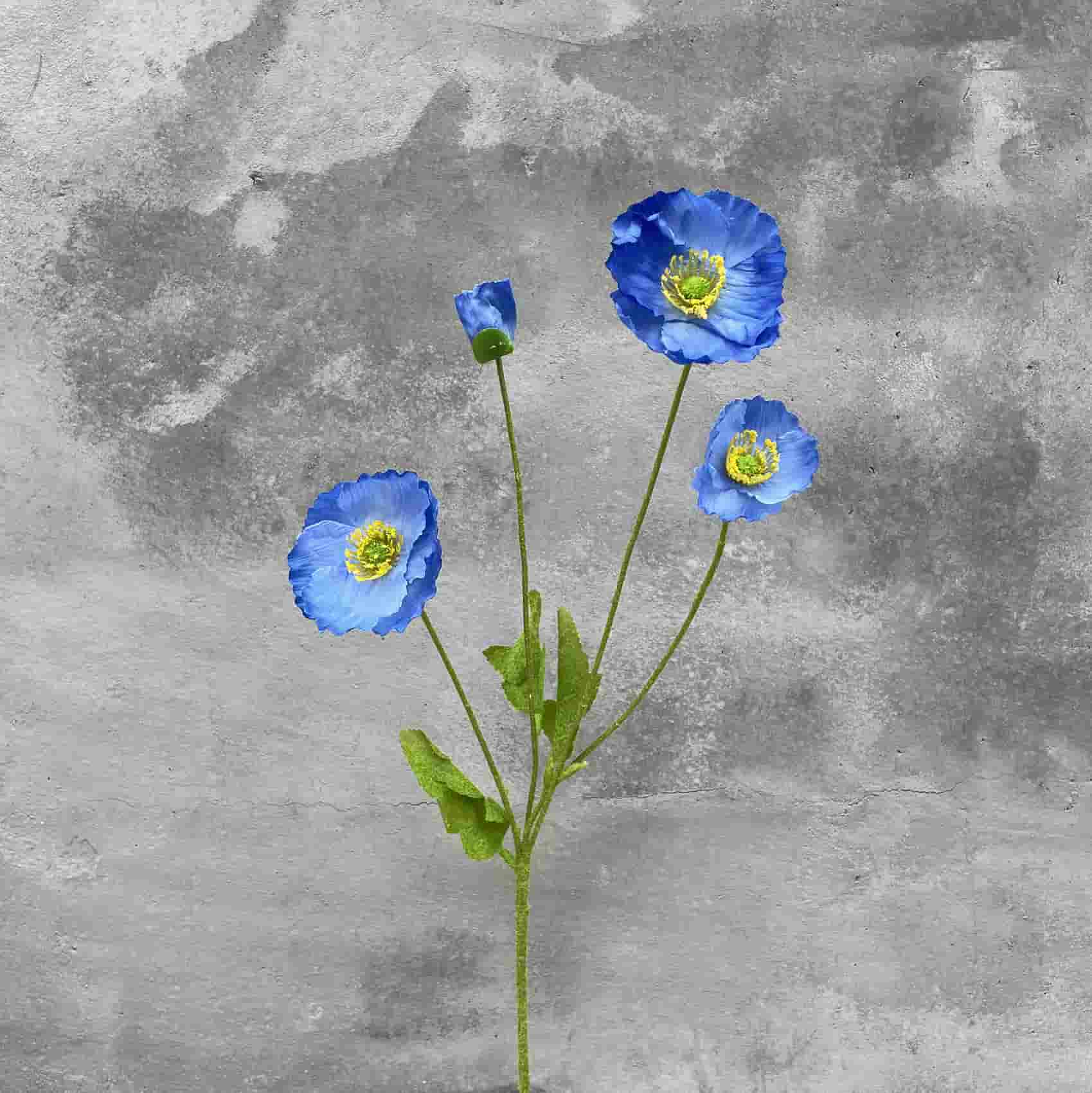 Blue artificial flowers wedding flowers arrangement