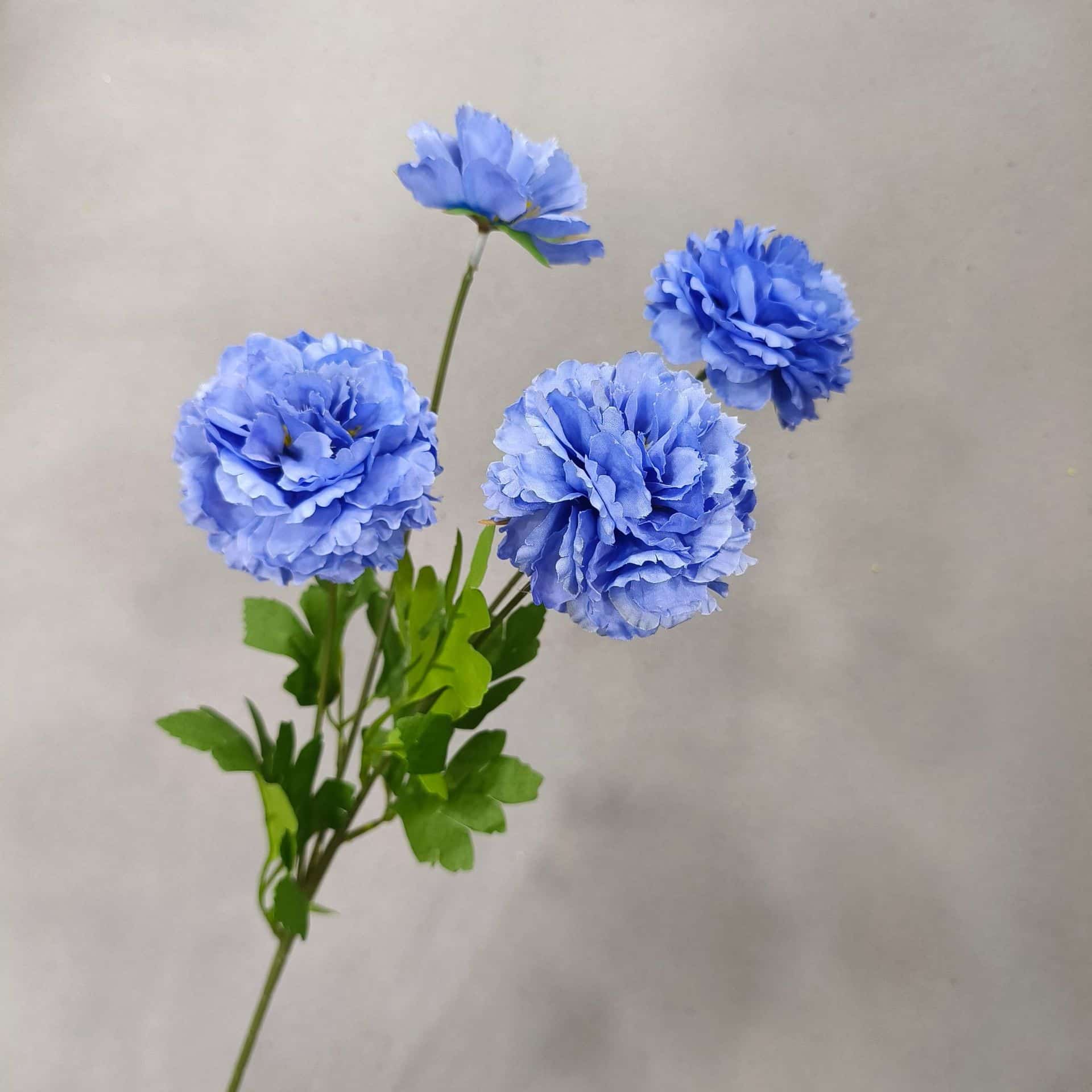 Blue artificial flowers wedding flowers arrangement