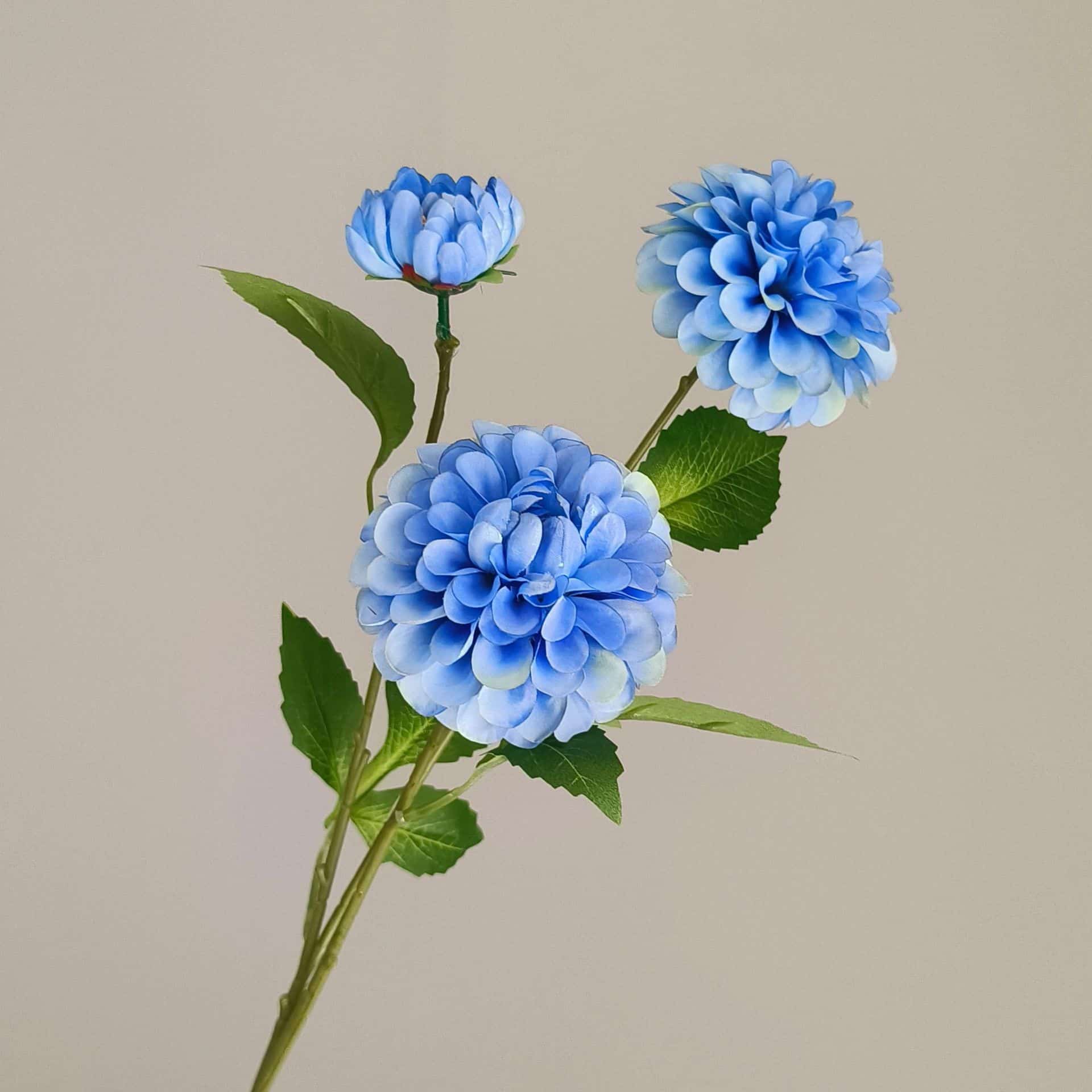 Blue artificial flowers wedding flowers arrangement