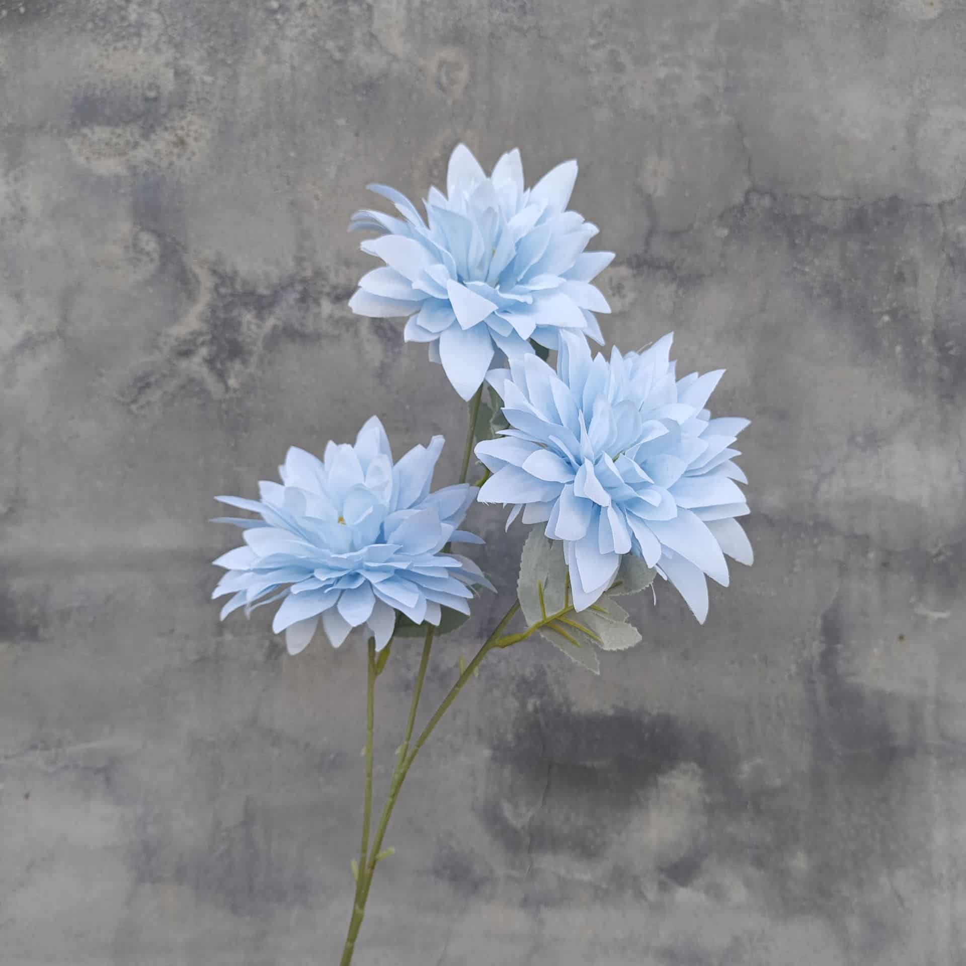 Blue artificial flowers wedding flowers arrangement