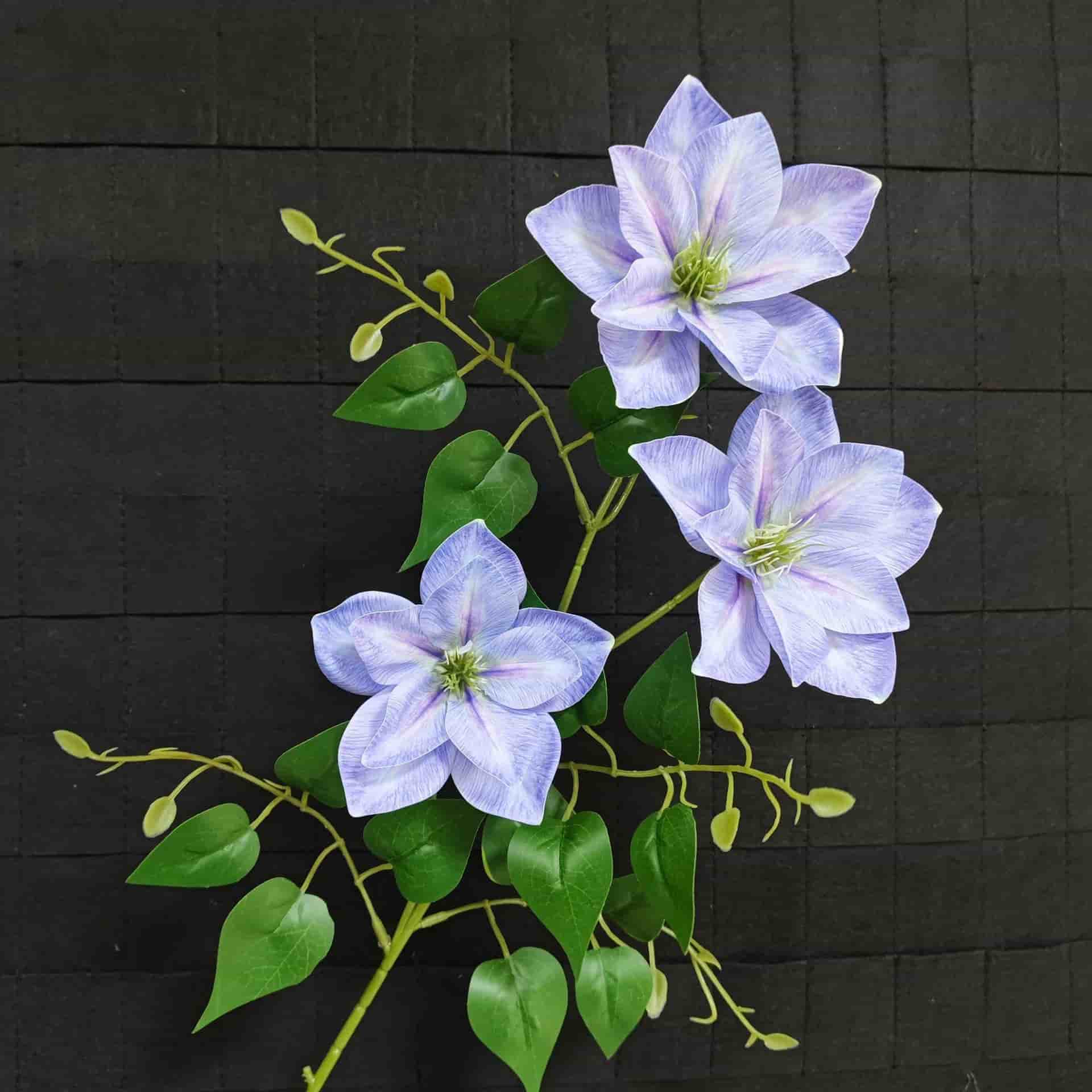 Blue artificial flowers wedding flowers arrangement