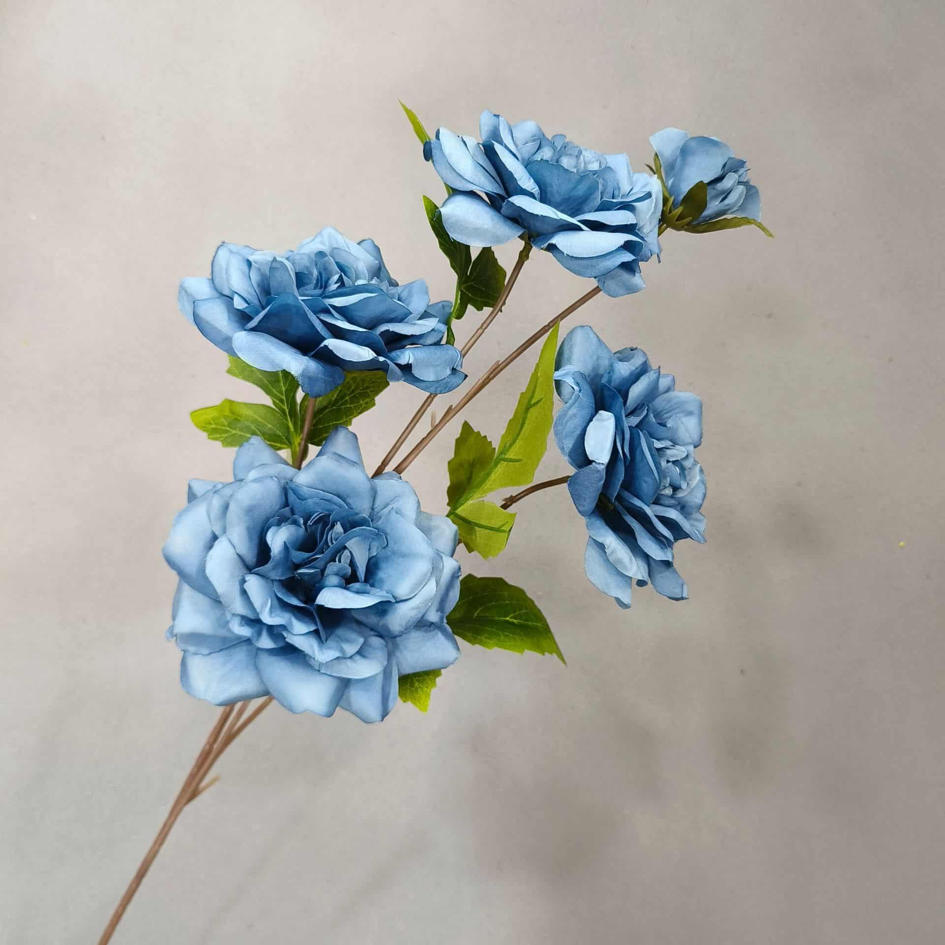 Blue artificial flowers wedding flowers arrangement