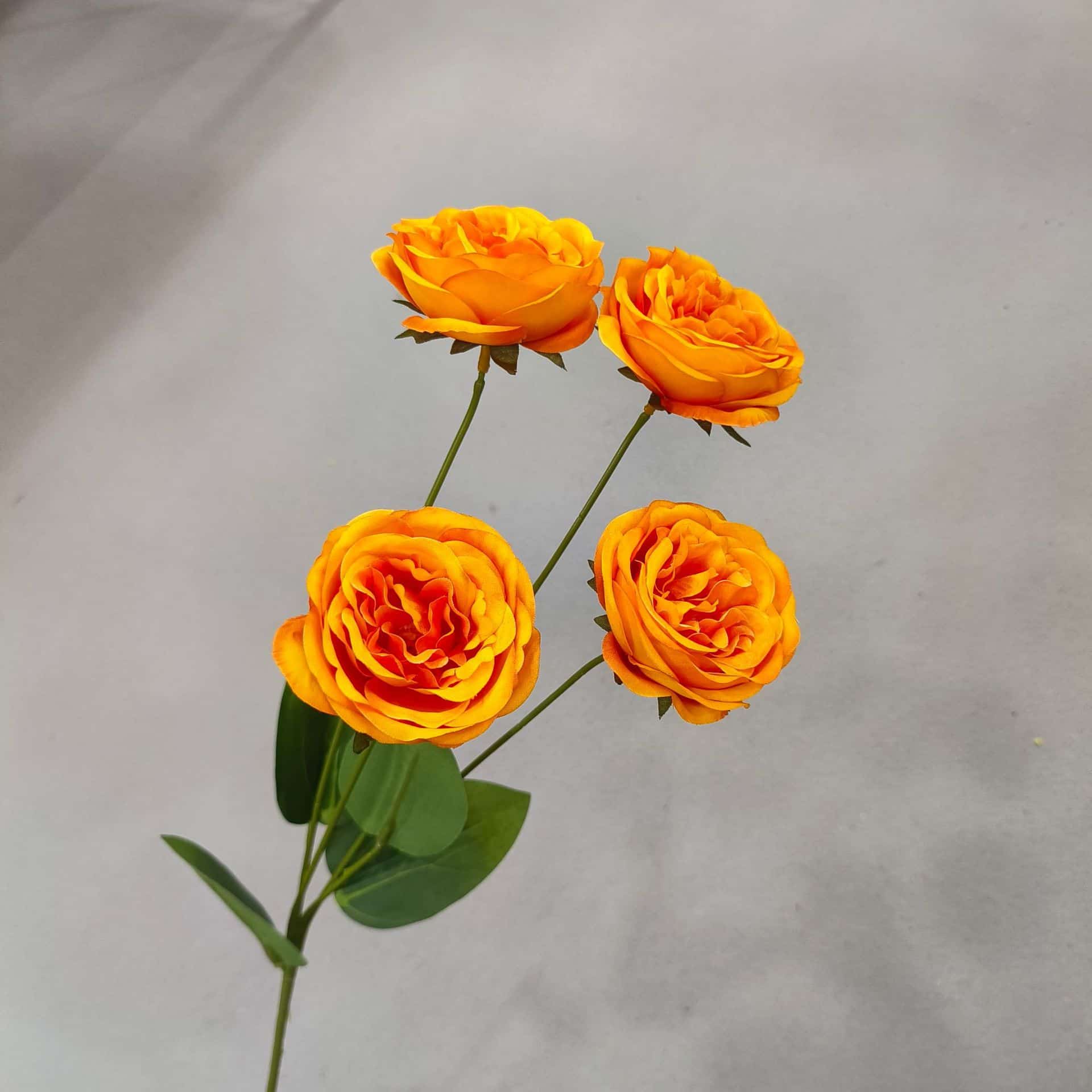 Yellow orange artificial flowers wedding flowers faux yellow flowers 