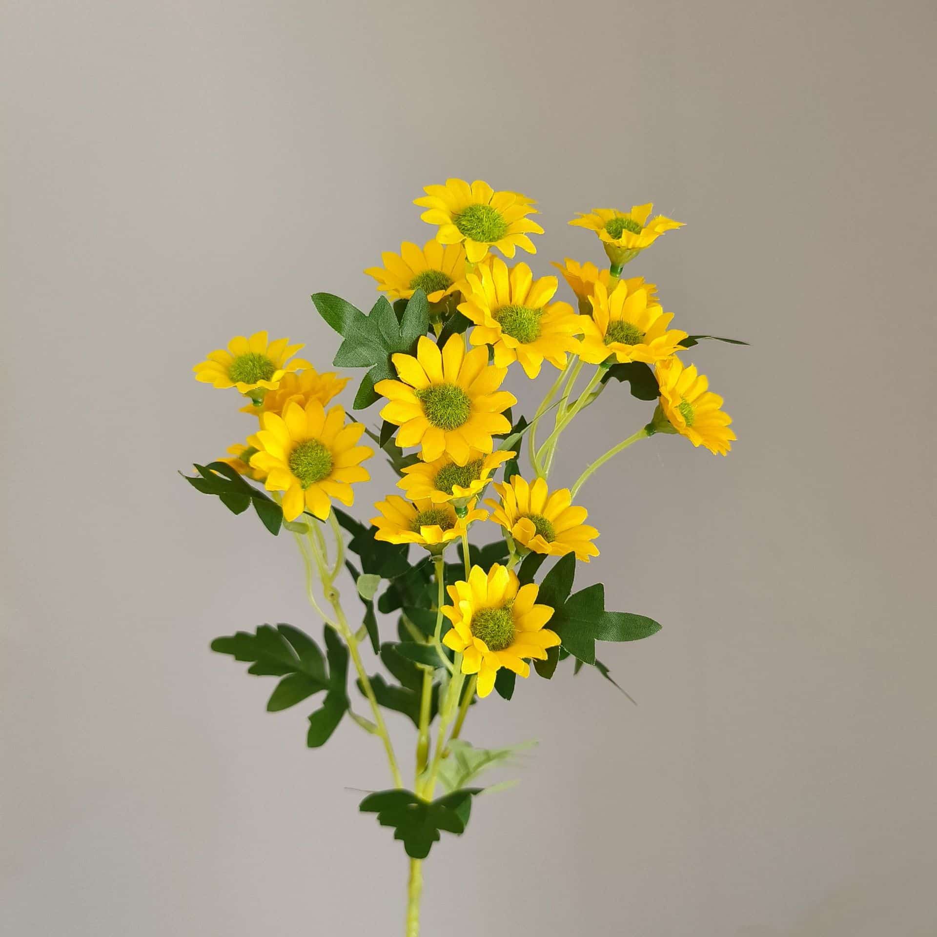 Yellow orange artificial flowers wedding flowers faux yellow flowers 