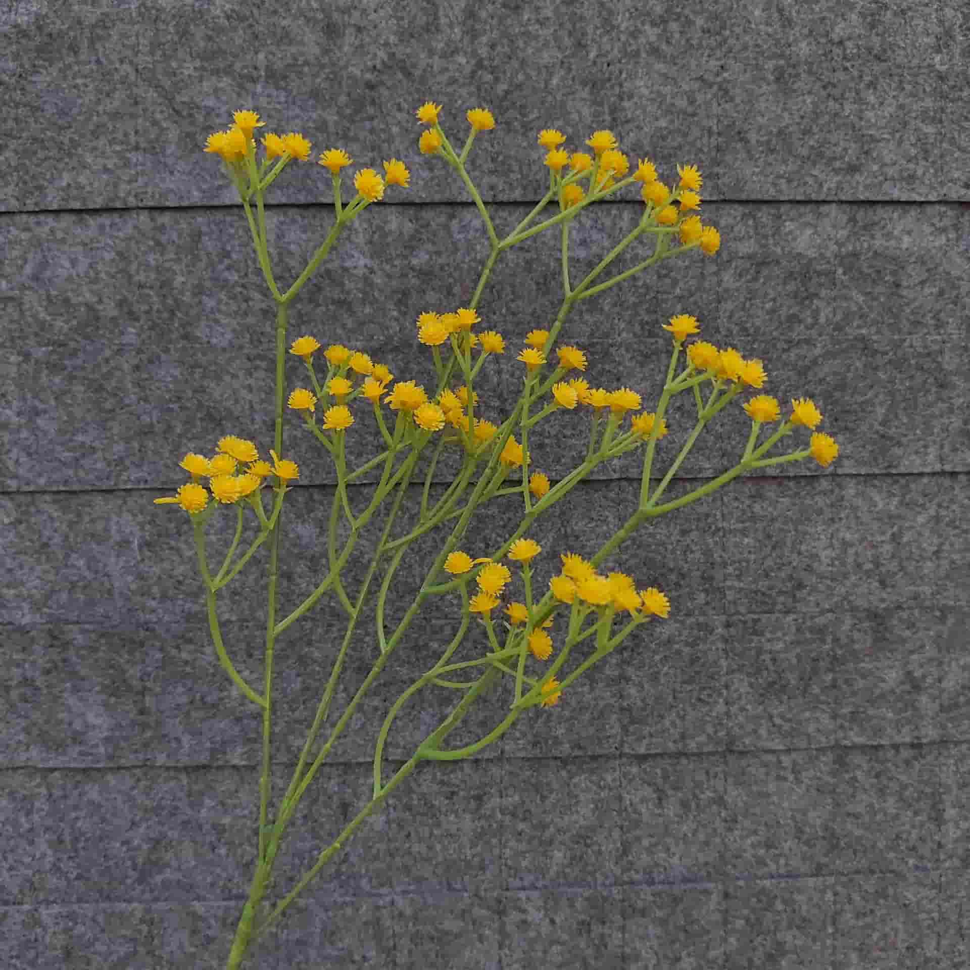 Yellow orange artificial flowers wedding flowers faux yellow flowers 