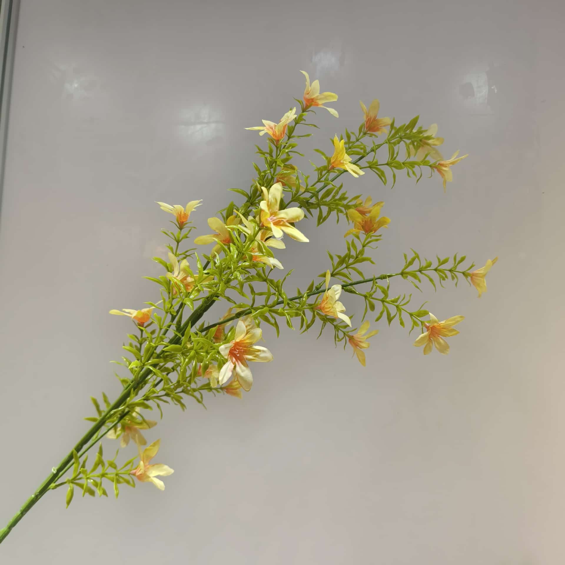 Yellow orange artificial flowers wedding flowers faux yellow flowers 