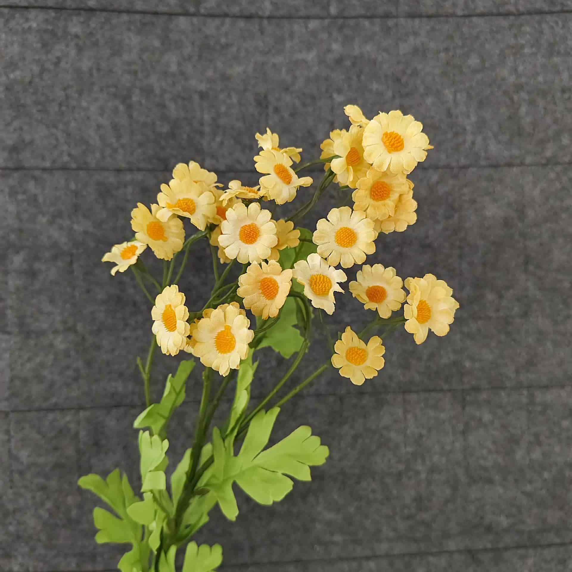 Yellow orange artificial flowers wedding flowers faux yellow flowers 