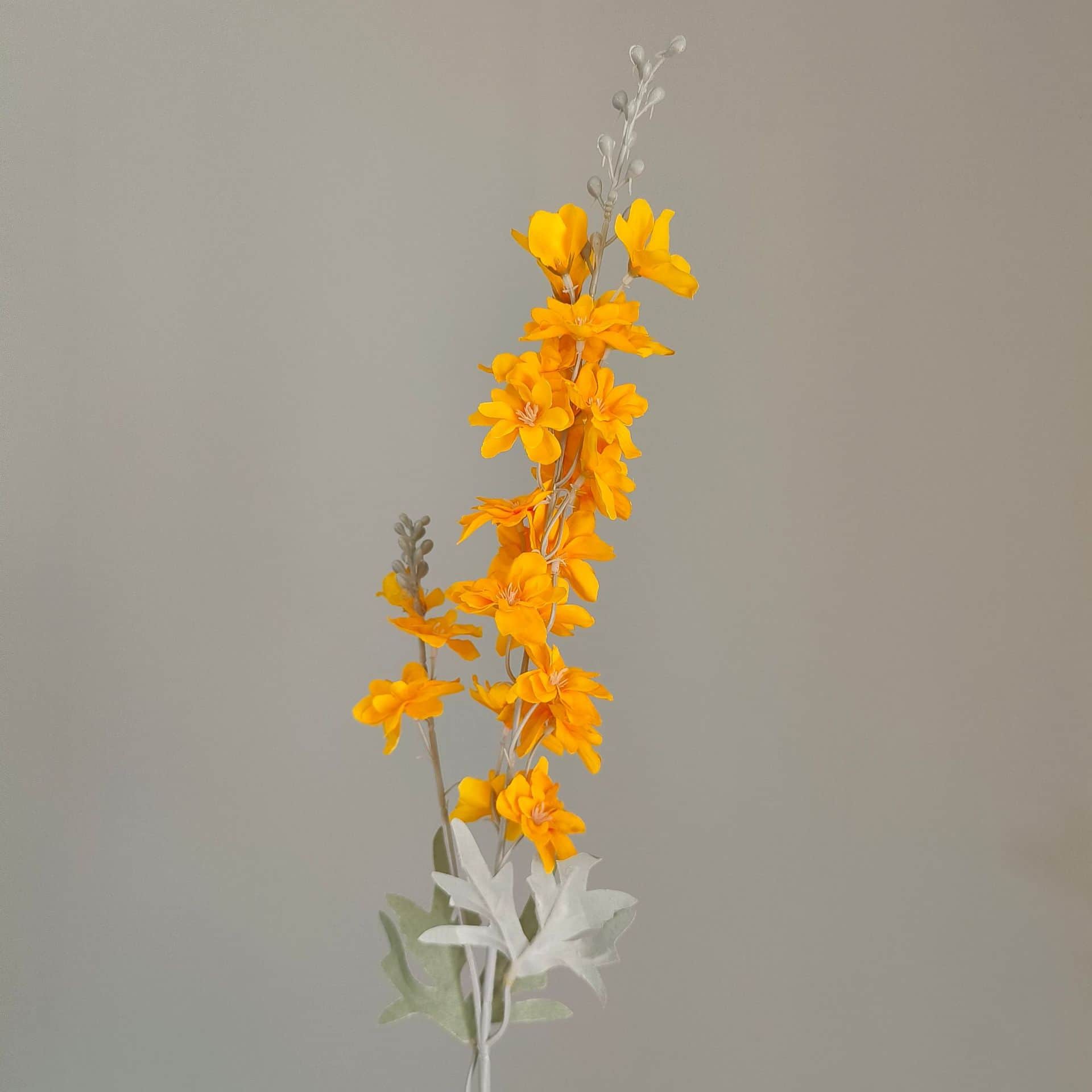 Yellow orange artificial flowers wedding flowers faux yellow flowers 