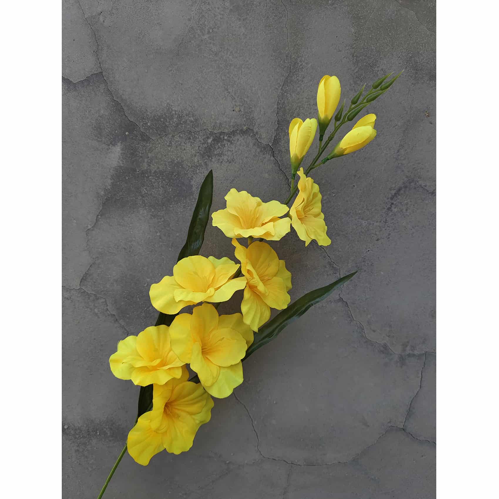 Yellow orange artificial flowers wedding flowers faux yellow flowers 