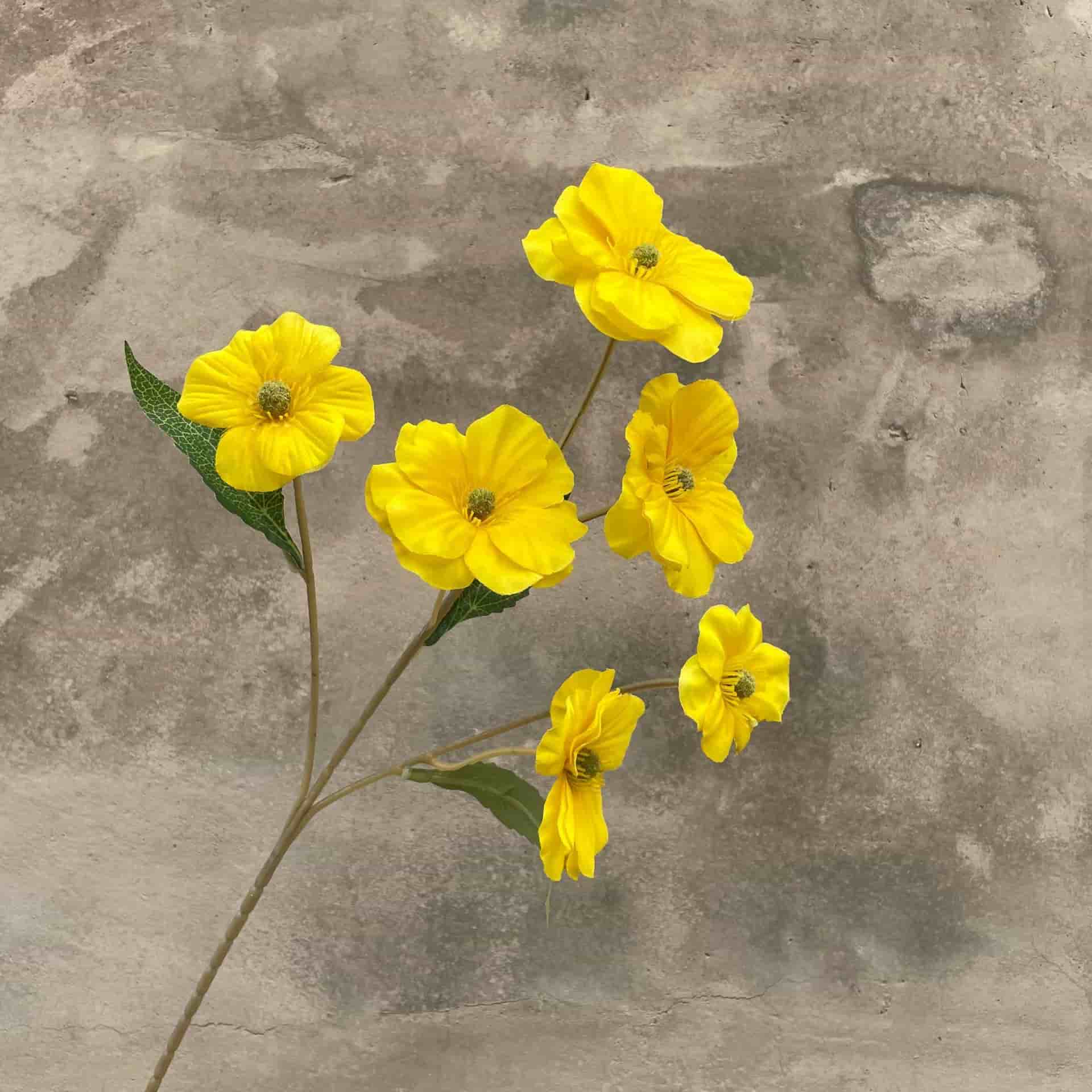 Yellow orange artificial flowers wedding flowers faux yellow flowers 