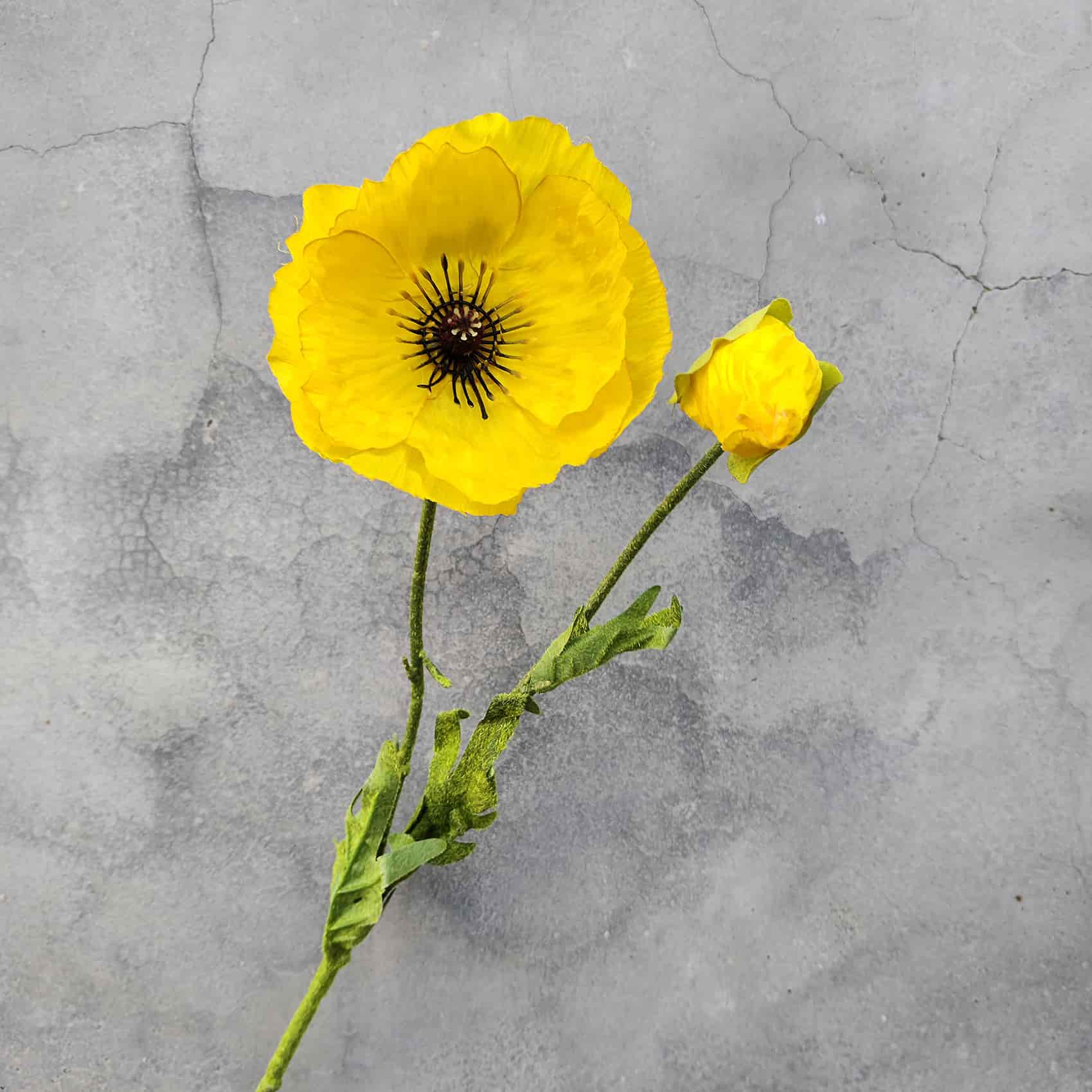 Yellow orange artificial flowers wedding flowers faux yellow flowers 