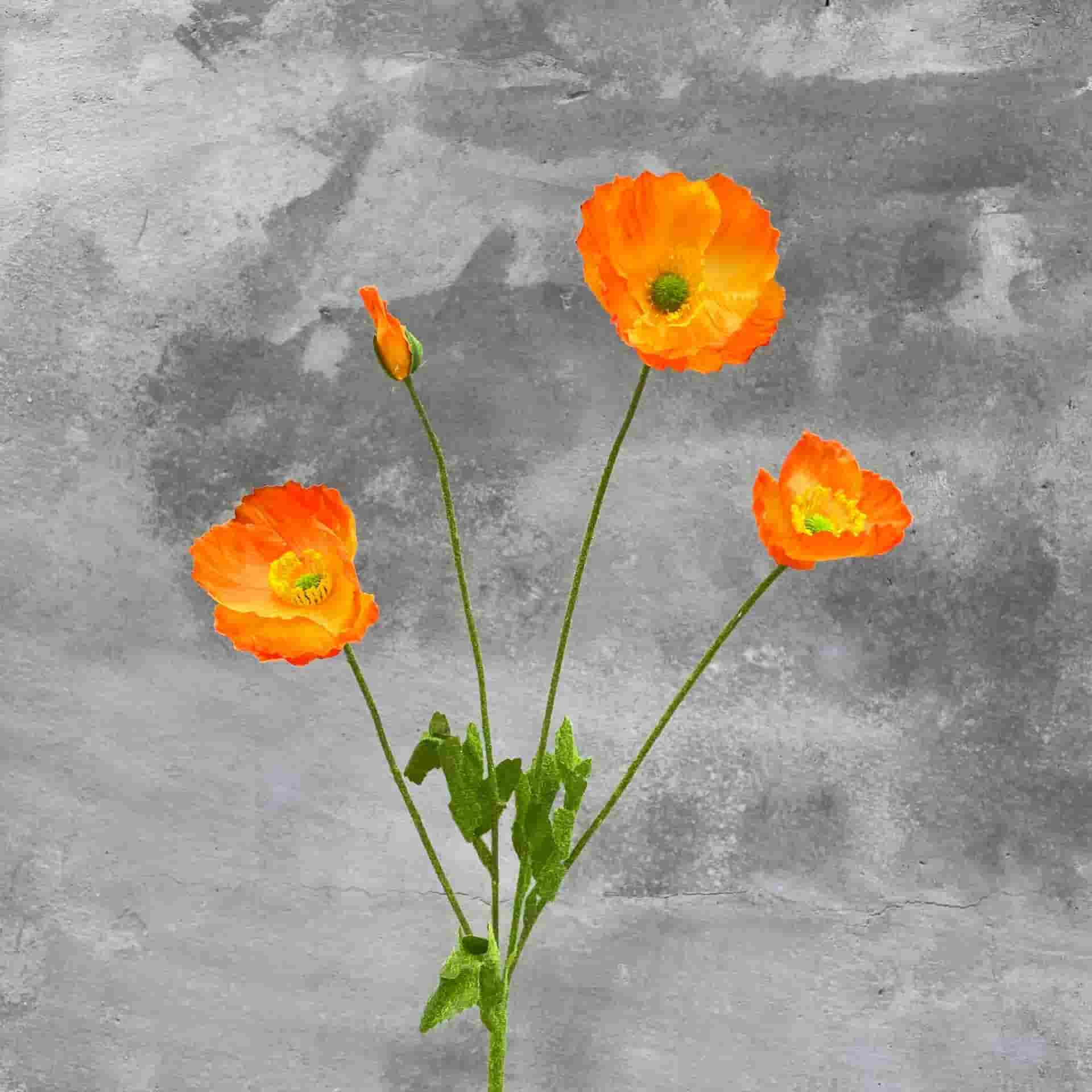 Yellow orange artificial flowers wedding flowers faux yellow flowers 