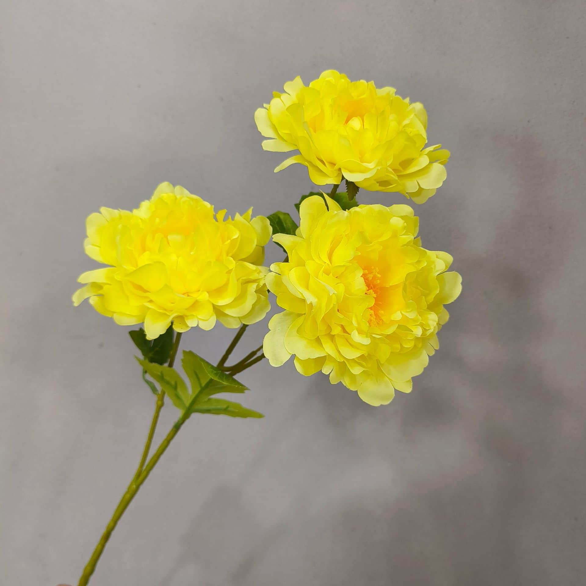 Yellow orange artificial flowers wedding flowers faux yellow flowers 