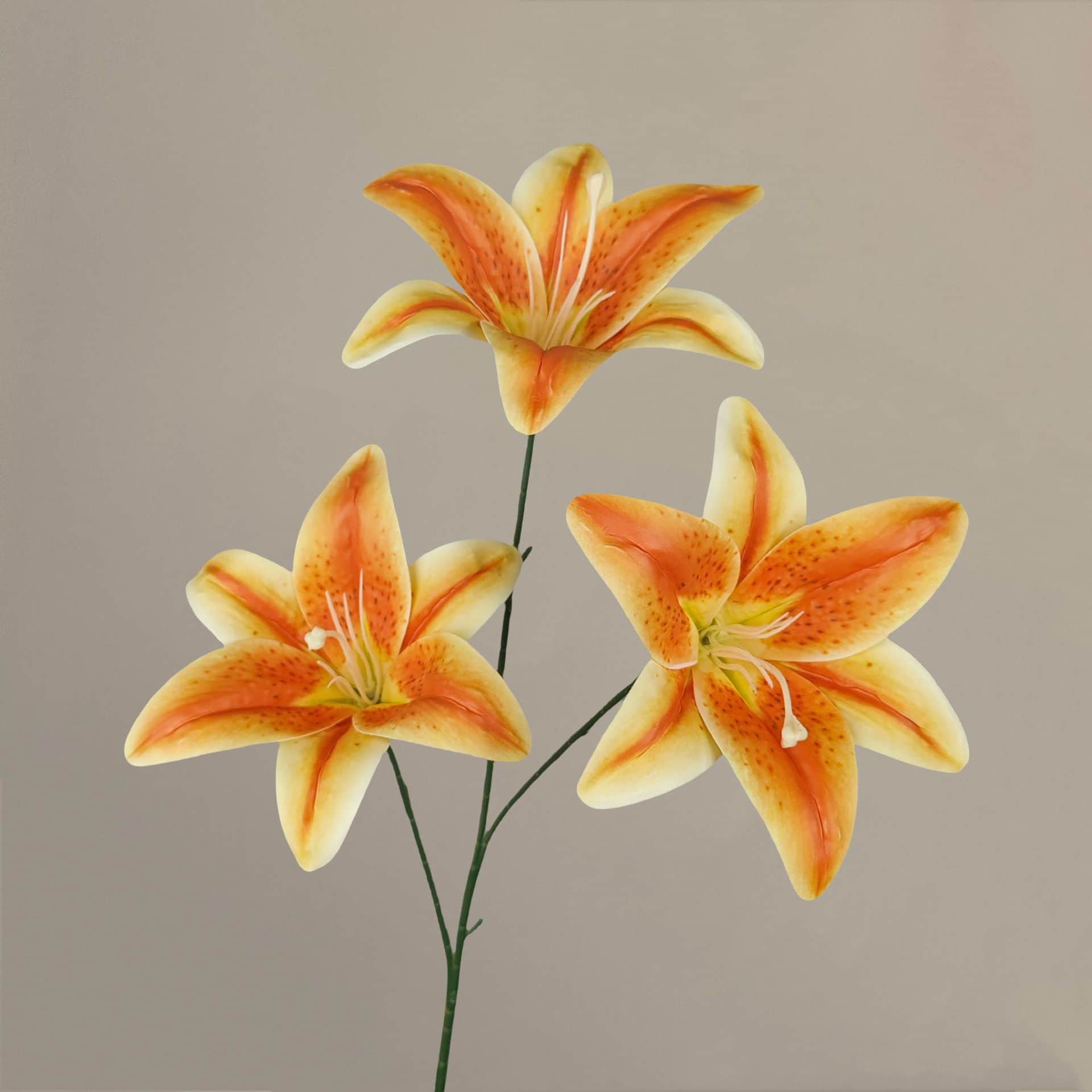 Yellow orange artificial flowers wedding flowers faux yellow flowers 