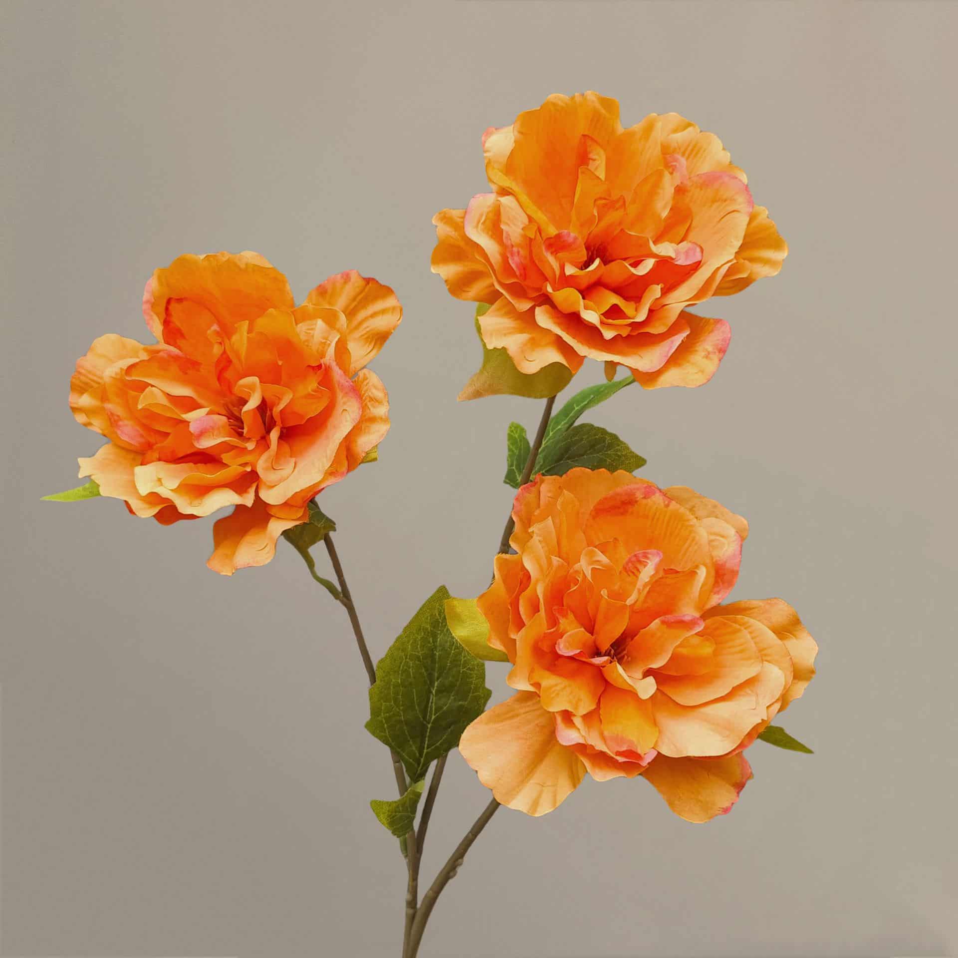 Yellow orange artificial flowers wedding flowers faux yellow flowers 