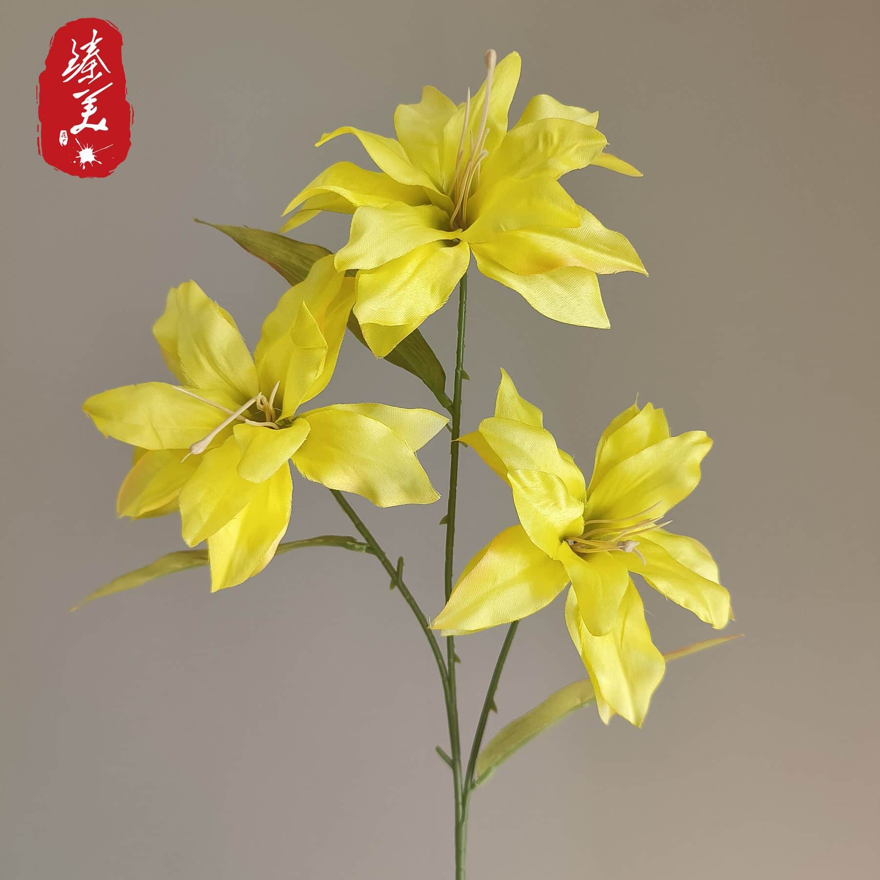 Yellow orange artificial flowers wedding flowers faux yellow flowers 