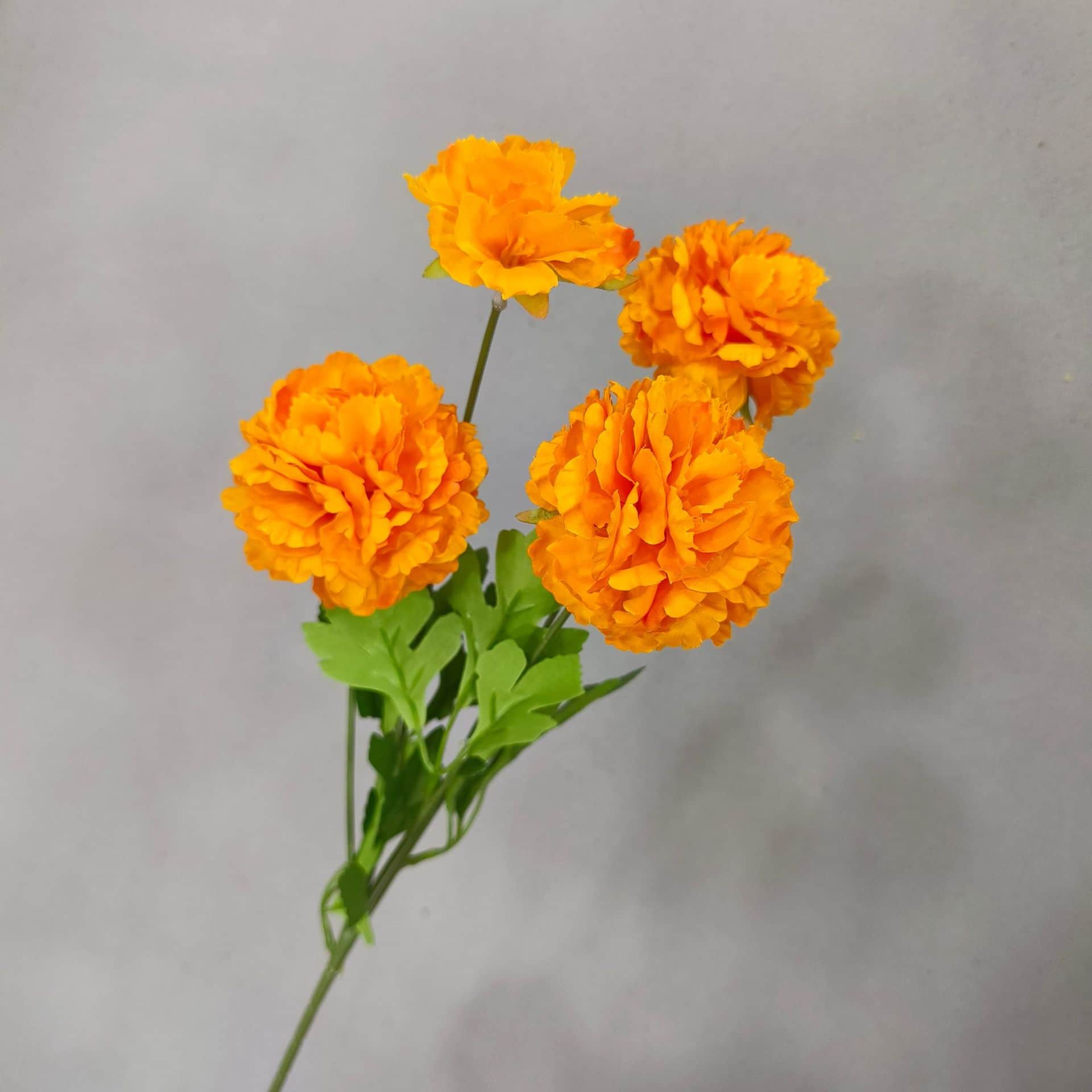 Yellow orange artificial flowers wedding flowers faux yellow flowers 