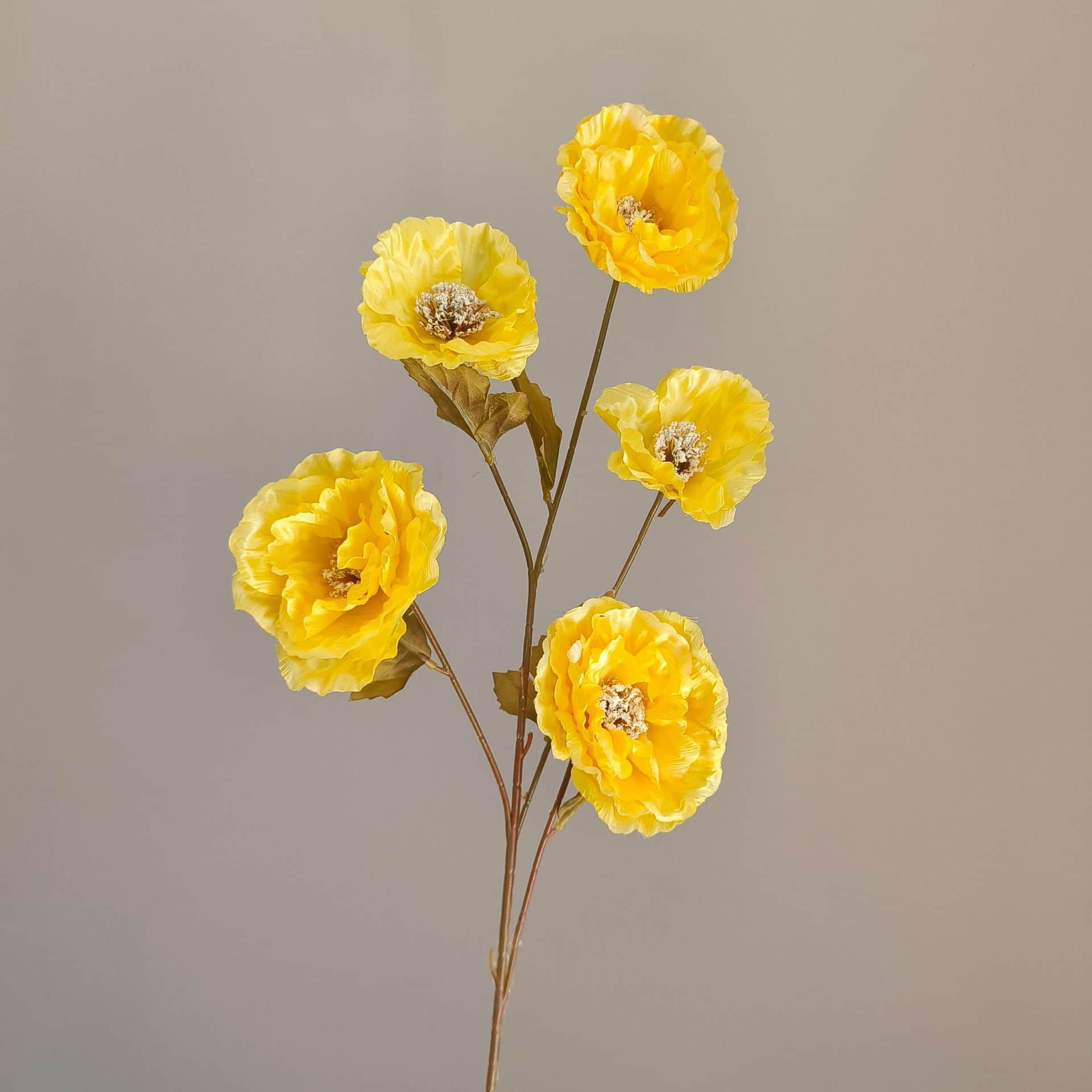 Yellow orange artificial flowers wedding flowers faux yellow flowers 