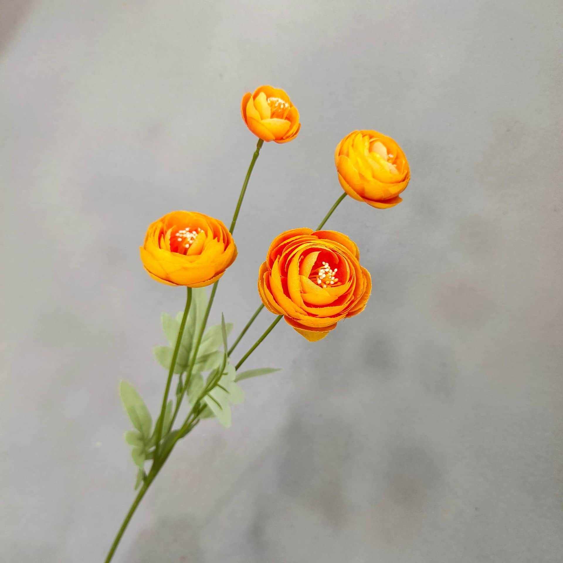 Yellow orange artificial flowers wedding flowers faux yellow flowers 