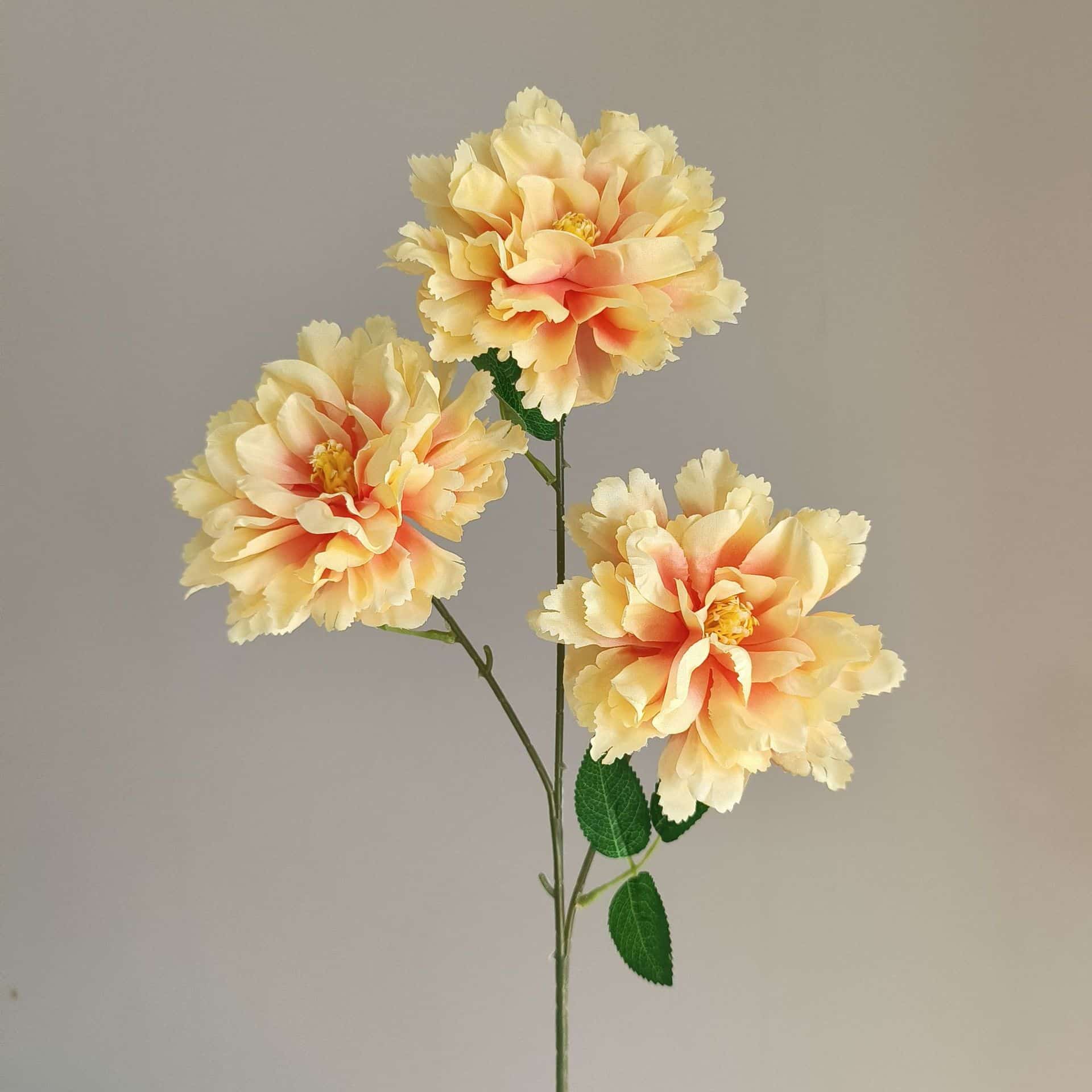 Yellow orange artificial flowers wedding flowers faux yellow flowers 