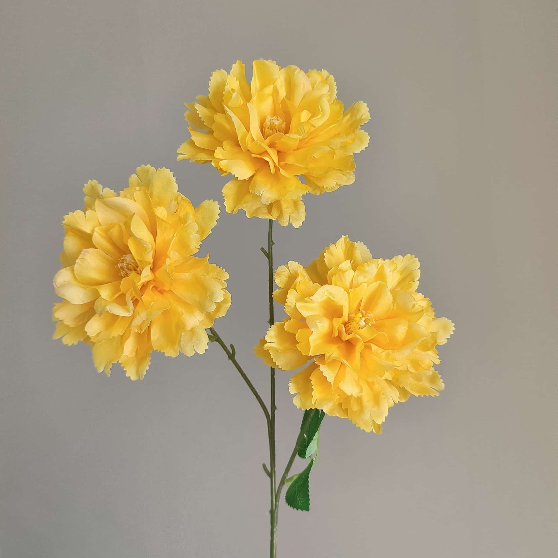 Yellow orange artificial flowers wedding flowers faux yellow flowers 