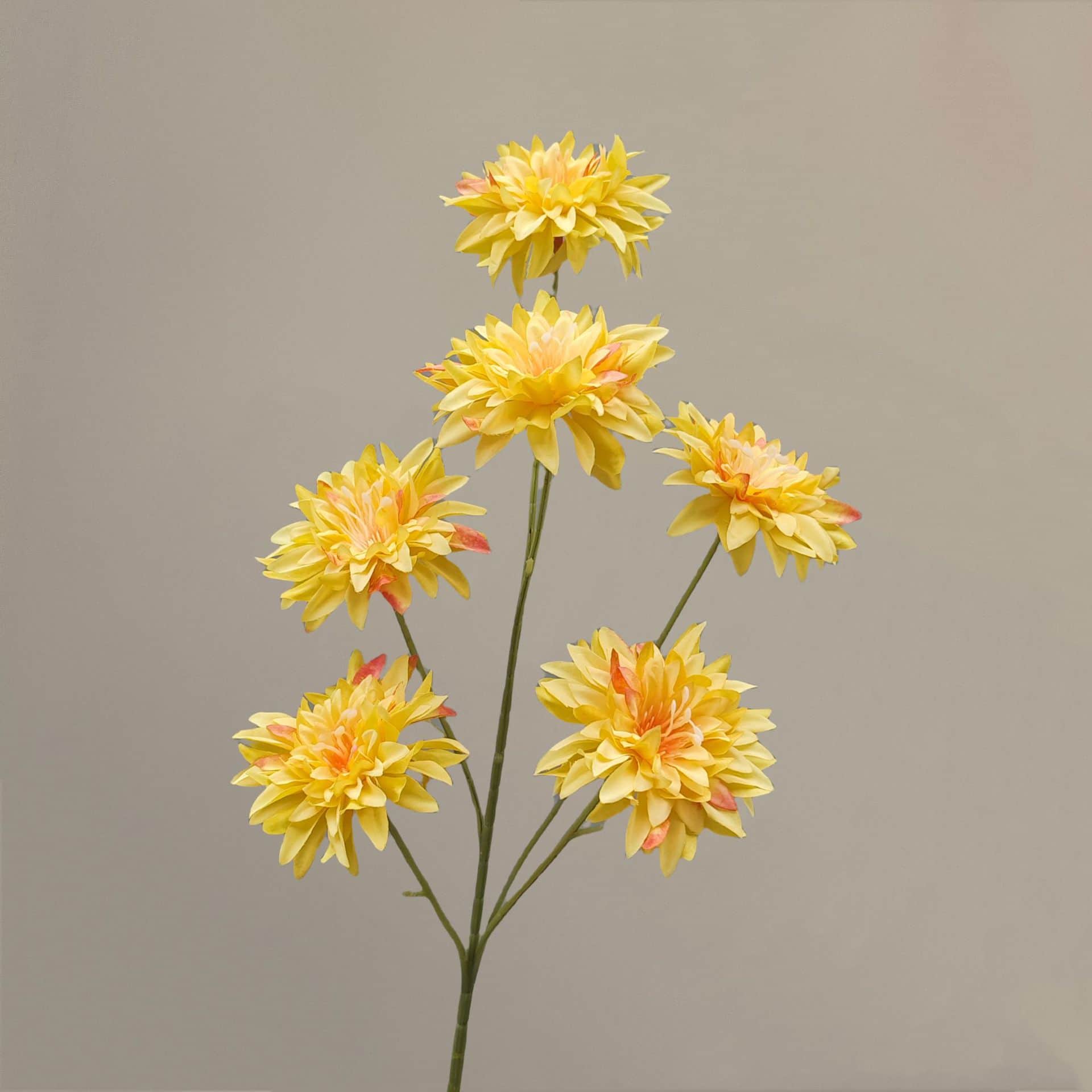 Yellow orange artificial flowers wedding flowers faux yellow flowers 